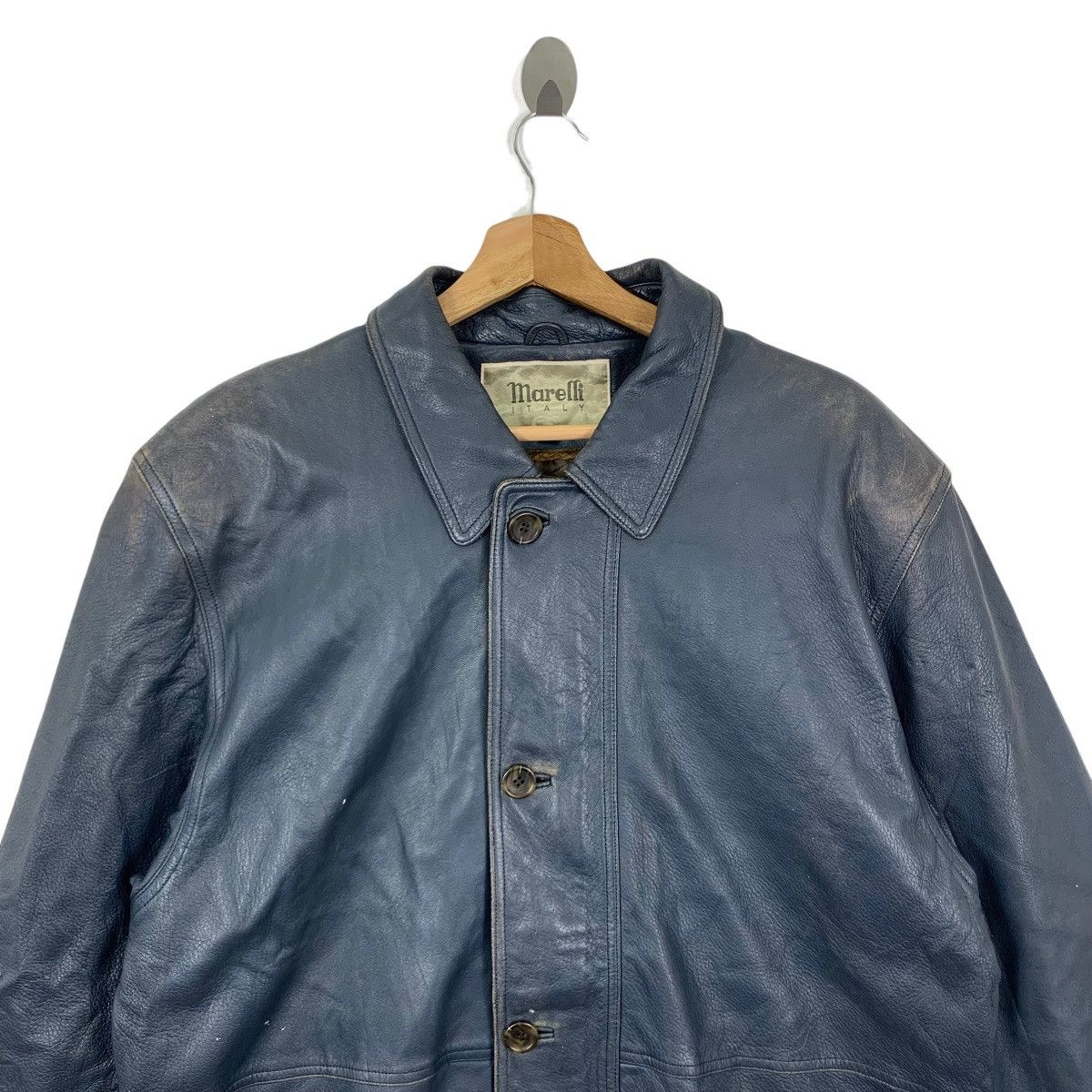 Vintage Vintage Marelli Italy Leather Button Jacket Size US M / EU 48-50 / 2 - 3 Thumbnail
