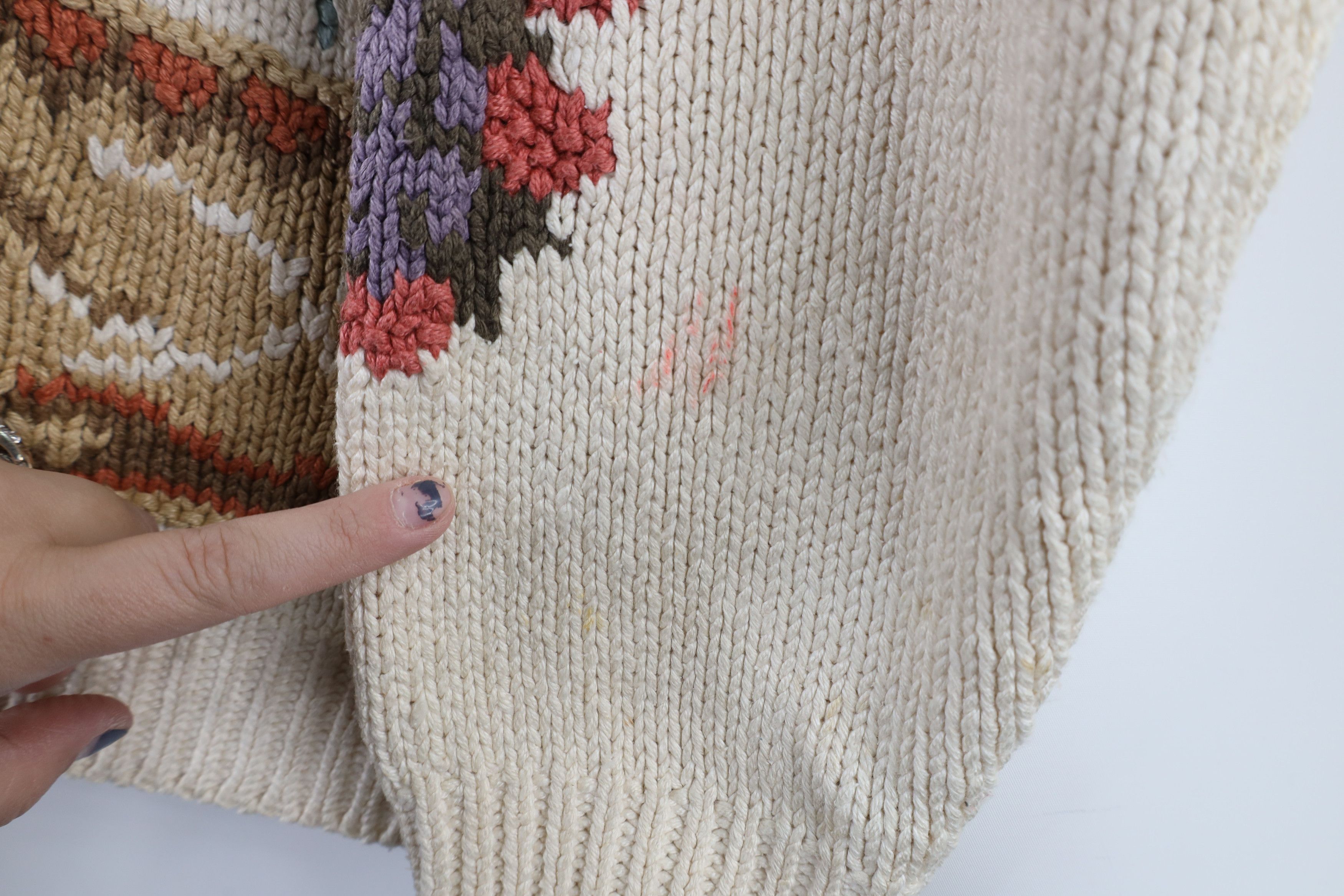 Vintage Vintage 90s Streetwear Blend Knit Flower Cardigan Sweater Size M / US 6-8 / IT 42-44 - 4 Thumbnail