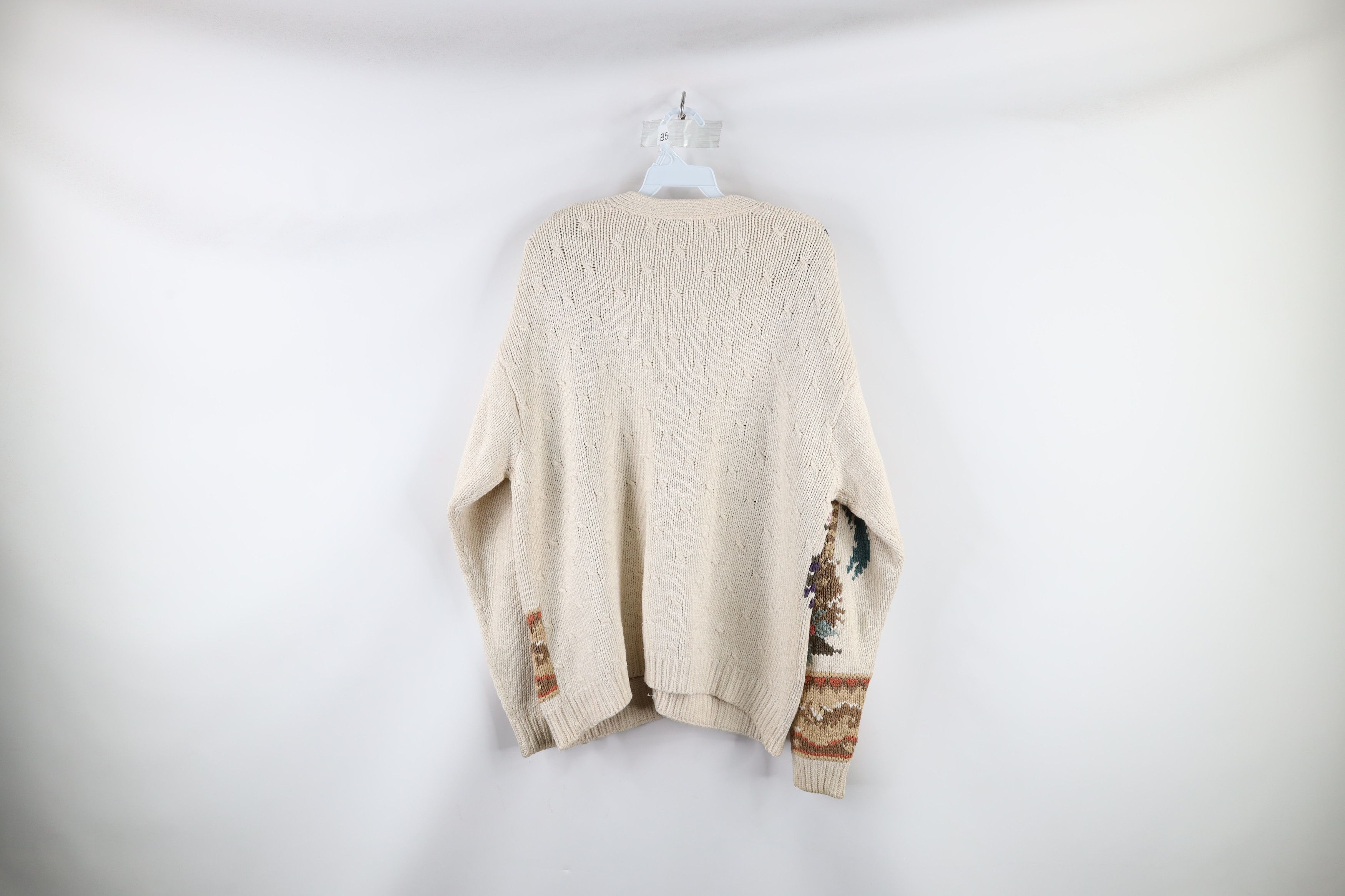 Vintage Vintage 90s Streetwear Blend Knit Flower Cardigan Sweater Size M / US 6-8 / IT 42-44 - 7 Thumbnail