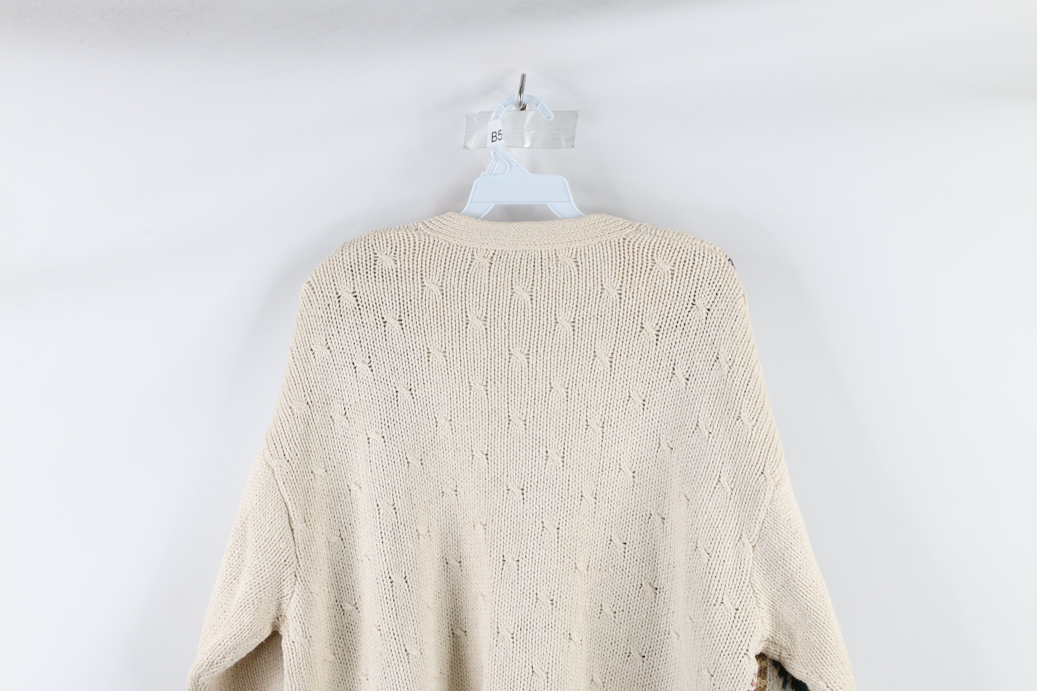 Vintage Vintage 90s Streetwear Blend Knit Flower Cardigan Sweater Size M / US 6-8 / IT 42-44 - 8 Thumbnail