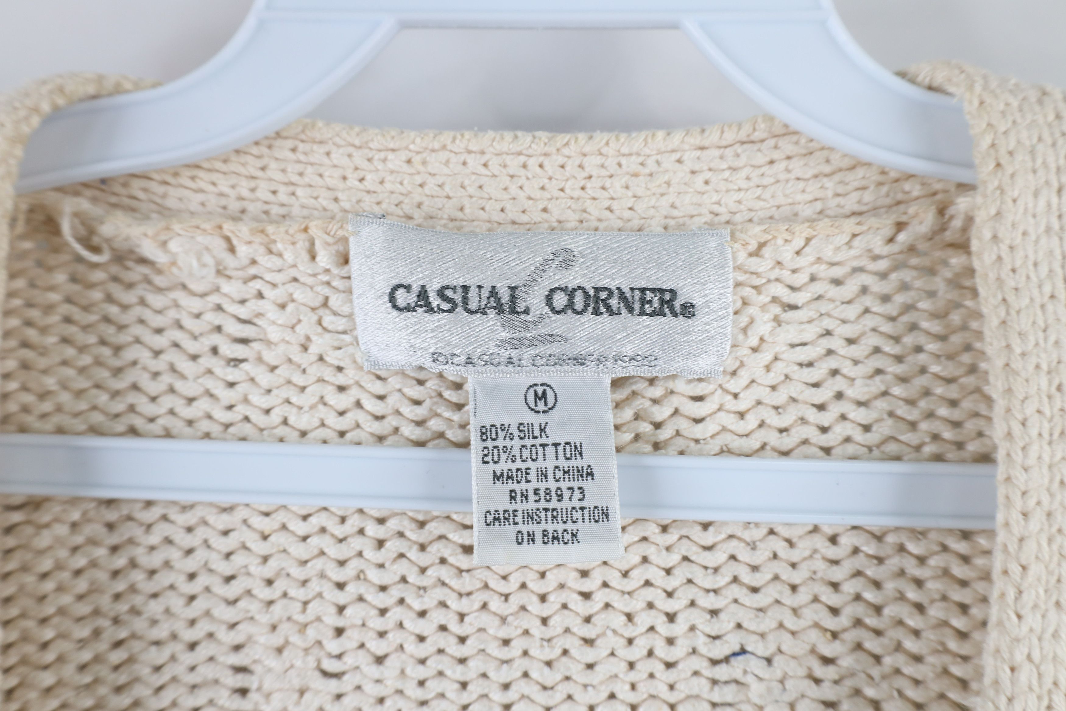 Vintage Vintage 90s Streetwear Blend Knit Flower Cardigan Sweater Size M / US 6-8 / IT 42-44 - 6 Thumbnail