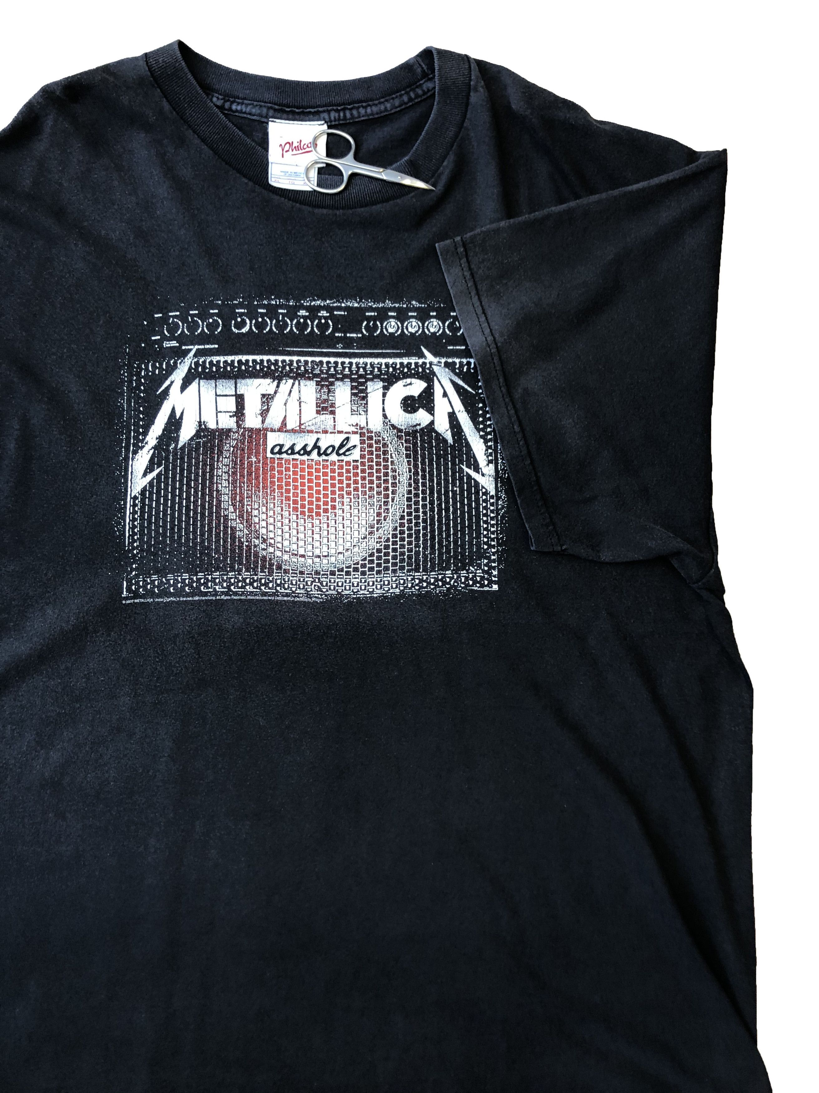 Band Tees × Metallica × Vintage Vintage Metallica 2007 Asshole Tee Shirt Rare Y2K Hype Size US XL / EU 56 / 4 - 2 Thumbnail