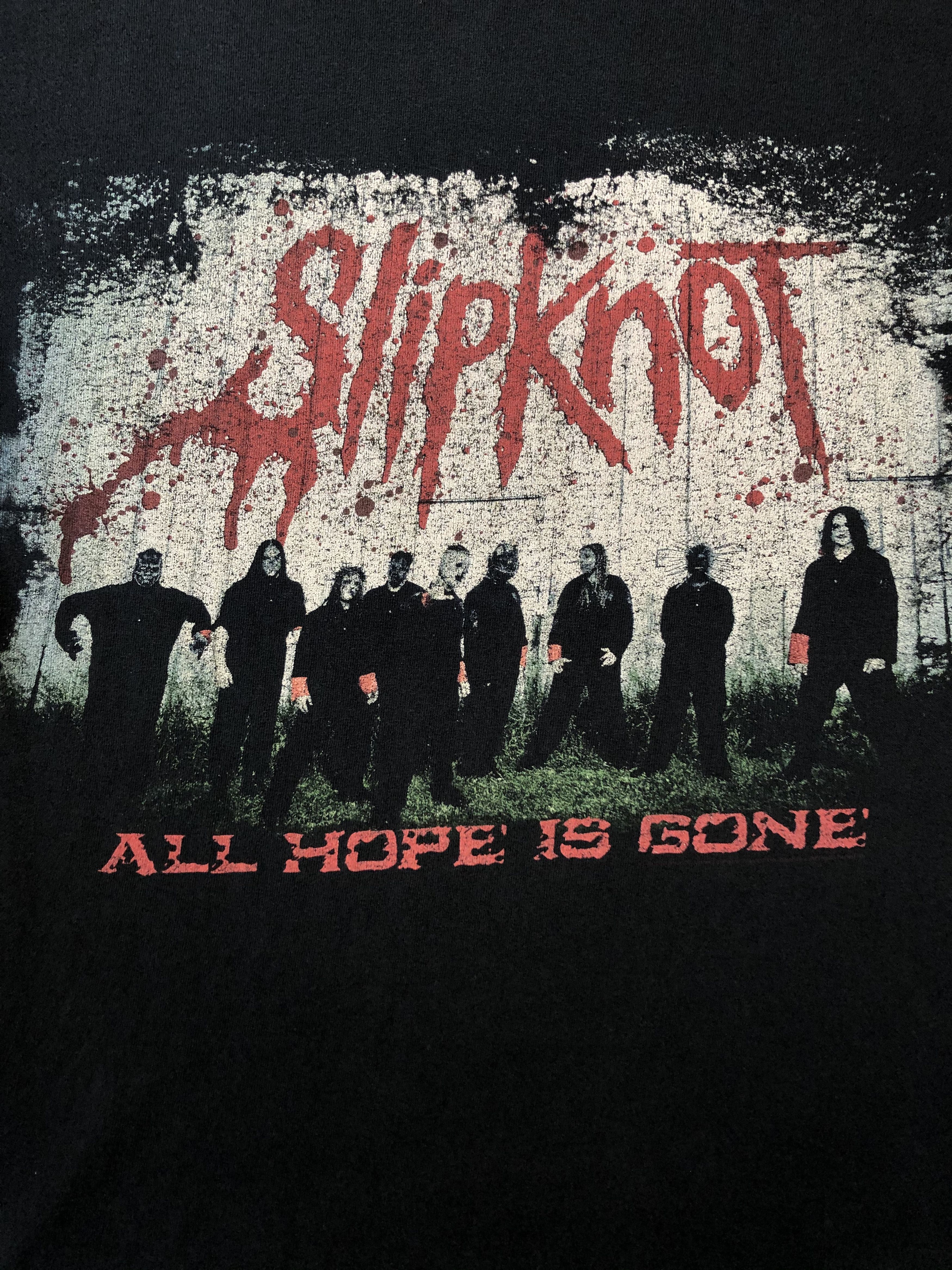 Band Tees × Slipknot × Vintage Vintage 2008 Slipknot All Hope Is Gone Rare Tee Shirt Y2K Size US M / EU 48-50 / 2 - 5 Thumbnail