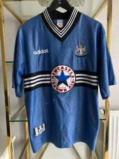 Vintage Rare Newcastle United Away Football Shirt Jersey 1995 1996 Adidas XL