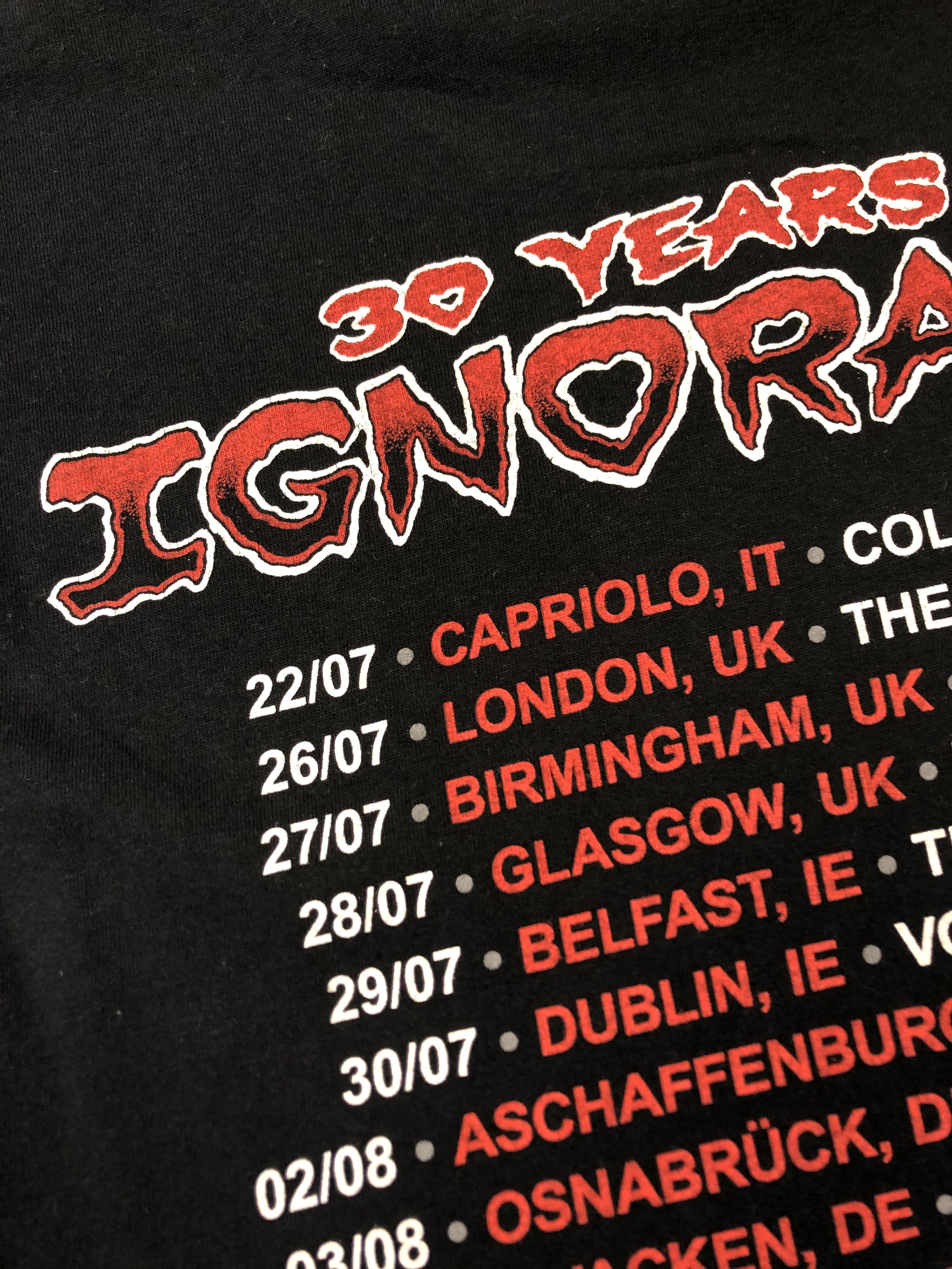 Band Tees Sacret Reich Tour Tee Metal Ignorance 30 Years Shirt Y2K Size US M / EU 48-50 / 2 - 15 Thumbnail