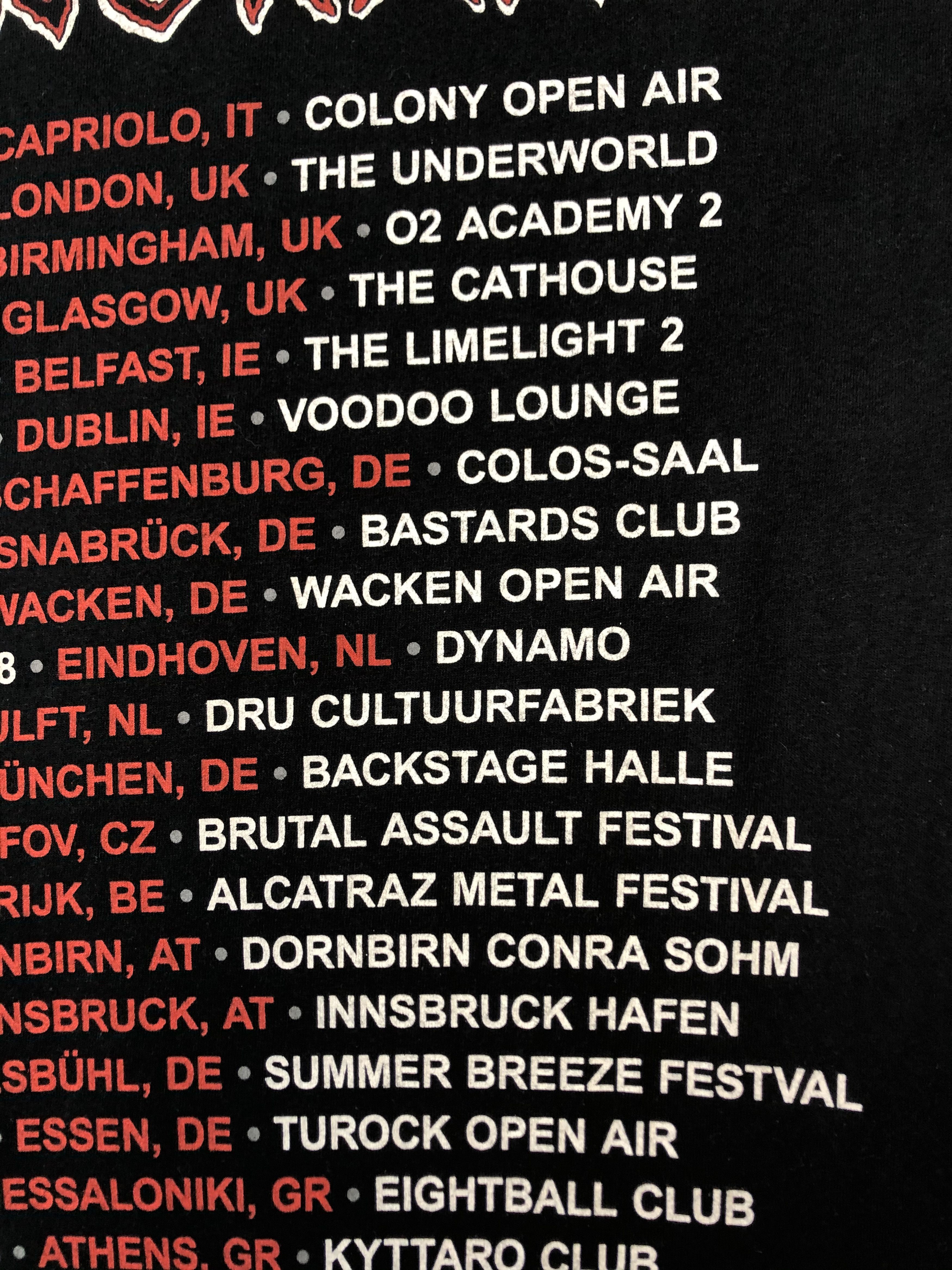 Band Tees Sacret Reich Tour Tee Metal Ignorance 30 Years Shirt Y2K Size US M / EU 48-50 / 2 - 18 Thumbnail