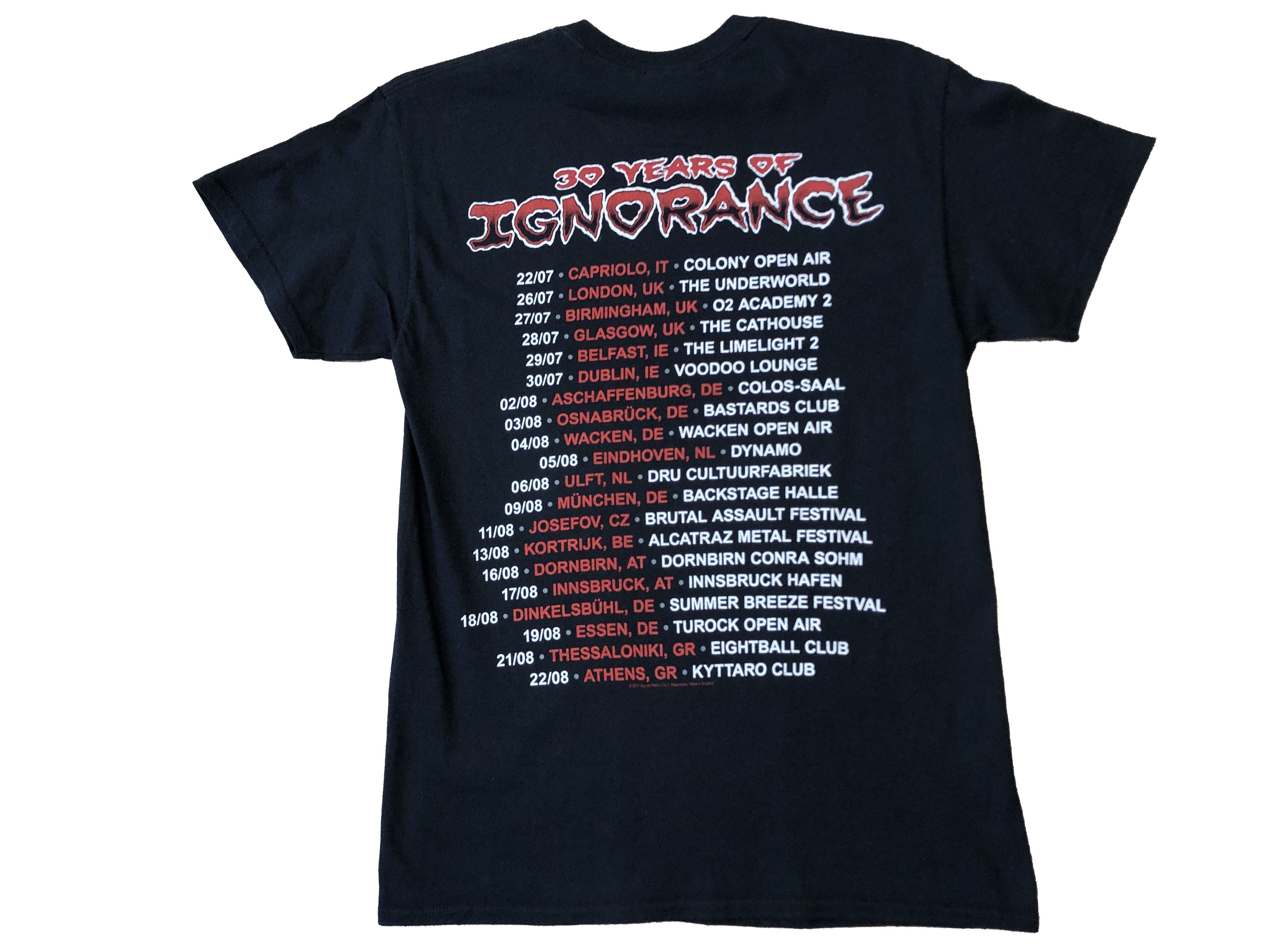 Band Tees Sacret Reich Tour Tee Metal Ignorance 30 Years Shirt Y2K Size US M / EU 48-50 / 2 - 3 Thumbnail