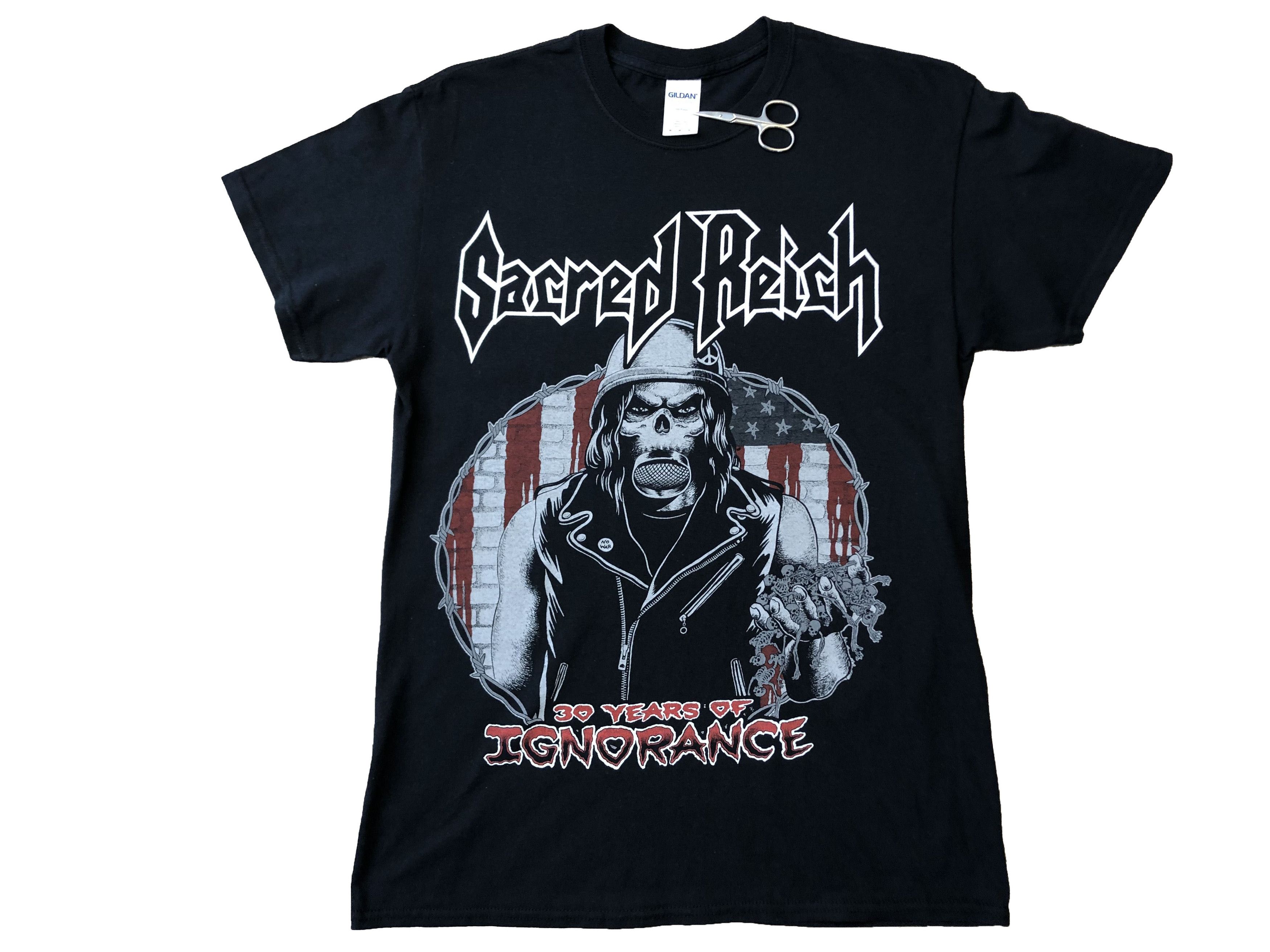 Band Tees Sacret Reich Tour Tee Metal Ignorance 30 Years Shirt Y2K Size US M / EU 48-50 / 2 - 1 Thumbnail