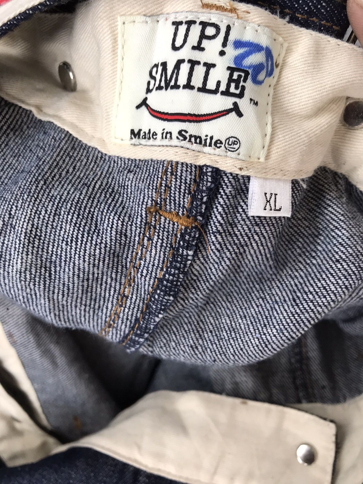 Hysteric Glamour 💥FinalDrop💥Vintage Japanese Up! Smile Overalls Denim Size US 35 - 9 Thumbnail