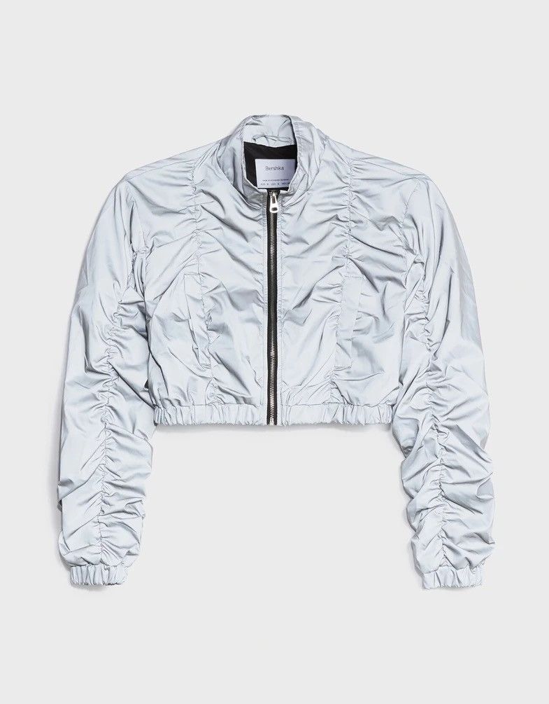 Bershka × Japanese Brand 🔥Japanese Bershka Reflective Cropped Jacket Size S / US 4 / IT 40 - 3 Thumbnail