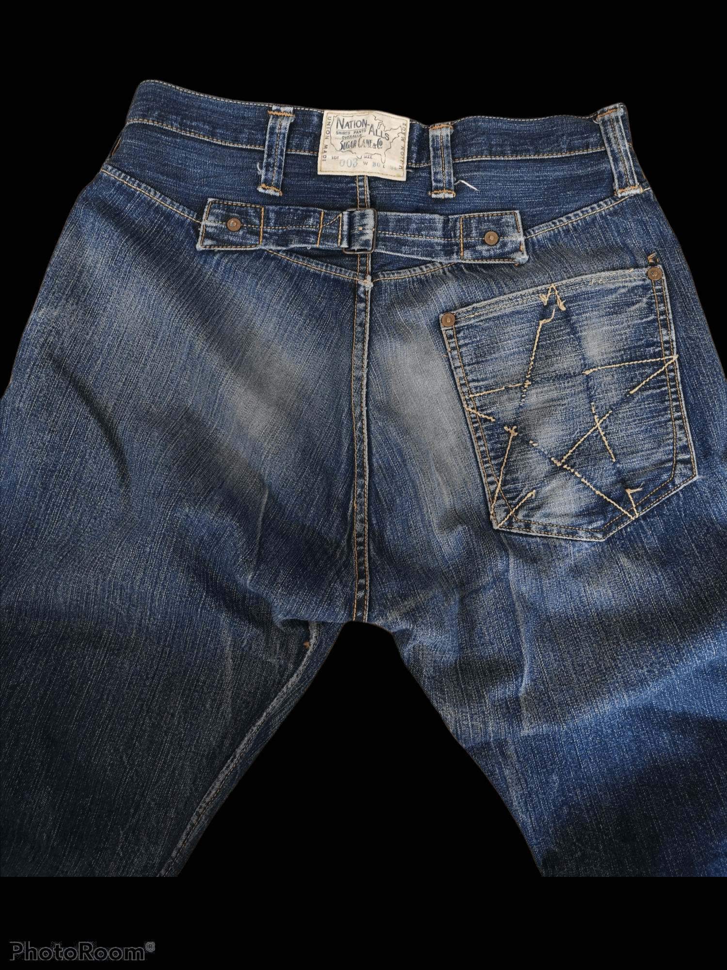 Sugar Cane × Toyo Enterprises Vintage Distressed Sugar Cane Nation-Alls single Pocket Size US 30 / EU 46 - 1 Thumbnail