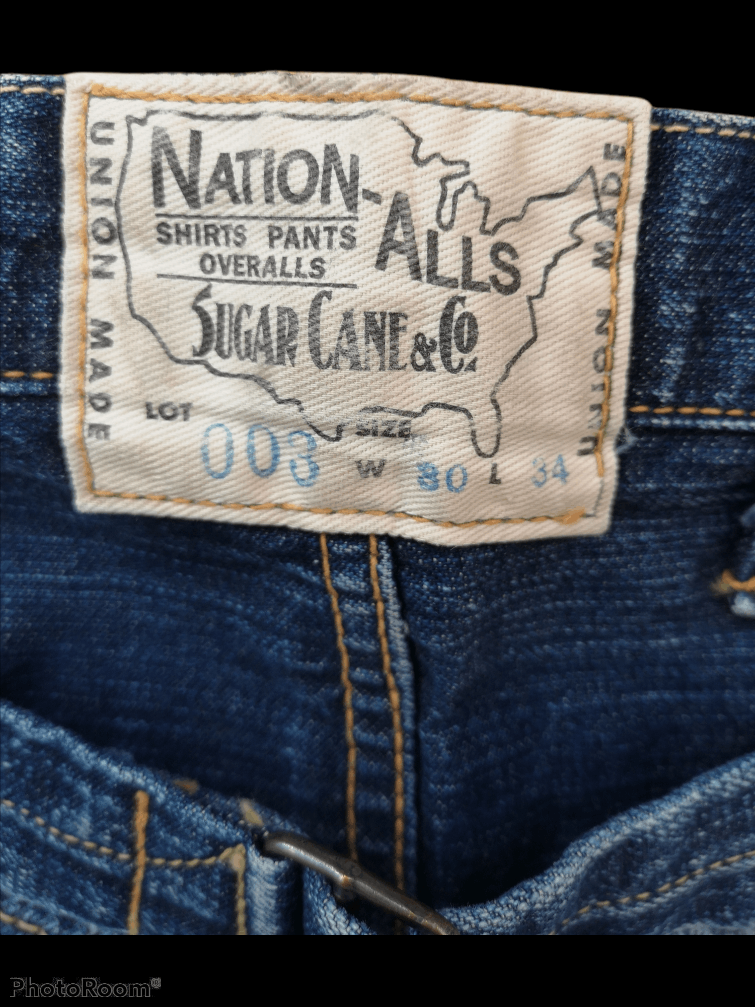 Sugar Cane × Toyo Enterprises Vintage Distressed Sugar Cane Nation-Alls single Pocket Size US 30 / EU 46 - 4 Thumbnail