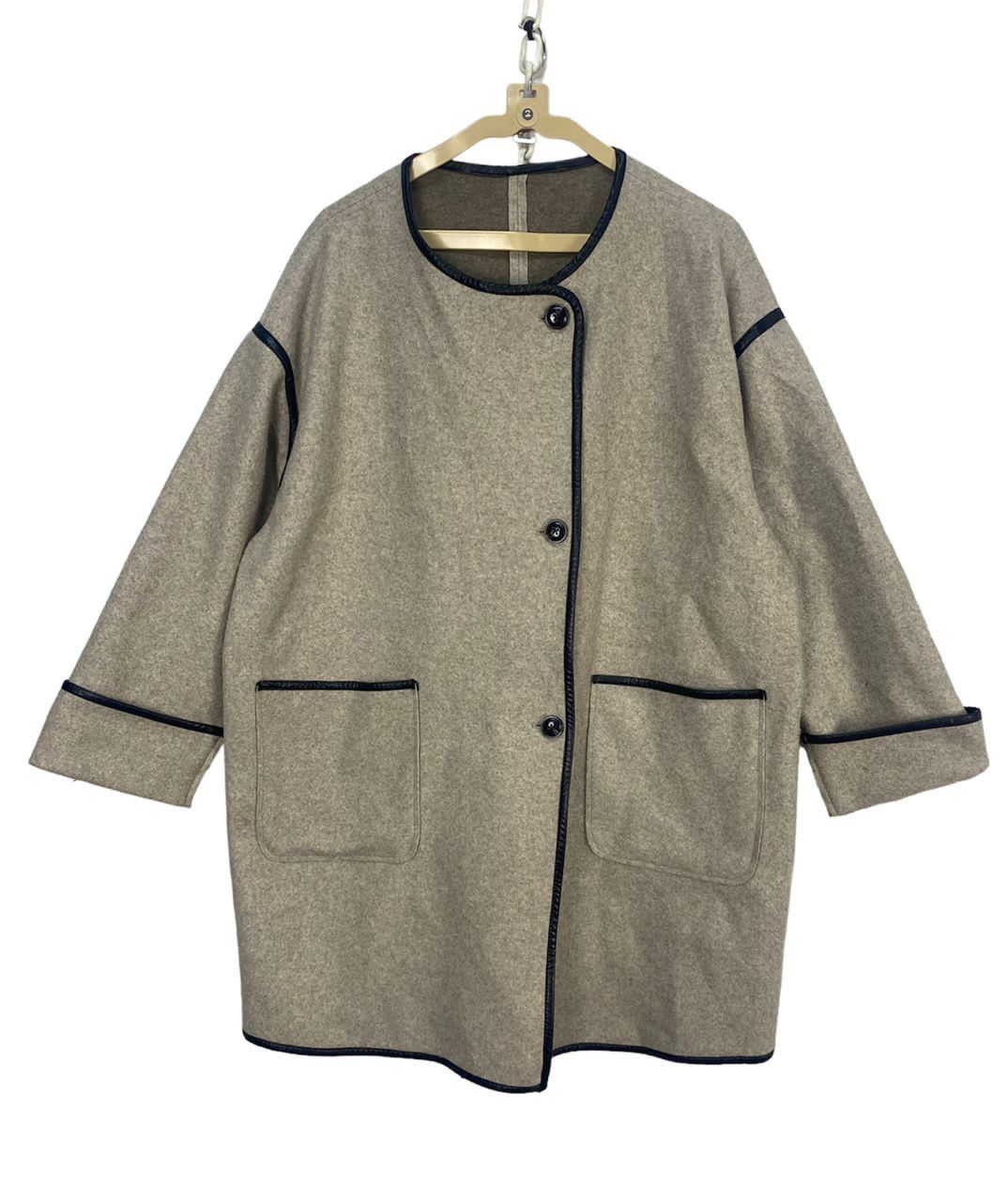 image of Outdoor Style Go Out x Winter Session Unbrand Button Up Wool Jacket in Brown (Size XL)