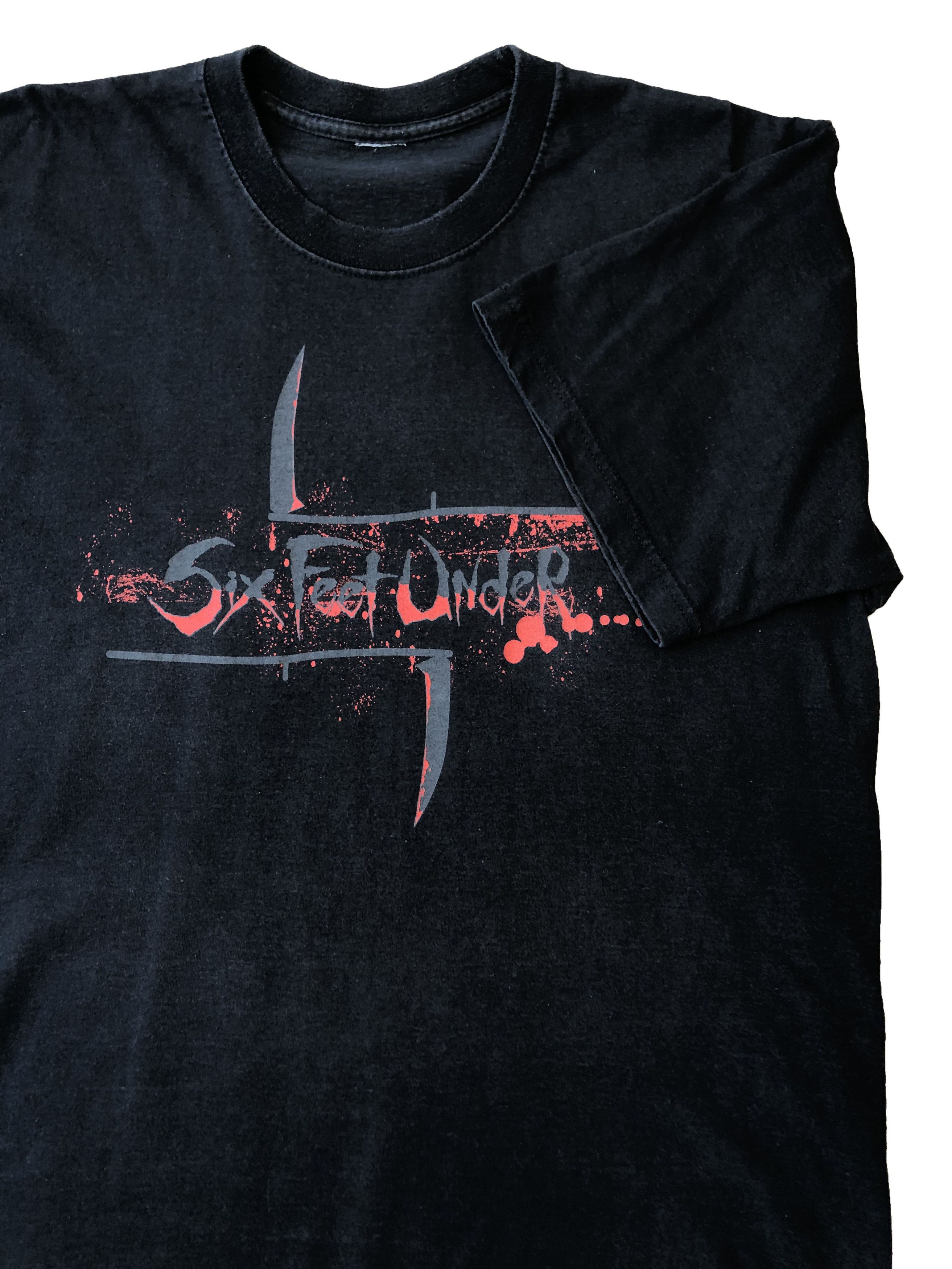 Band Tees × Vintage Vintage Six Feet Under Metal Band Tee Shirt Rare Y2K hype Size US M / EU 48-50 / 2 - 2 Thumbnail