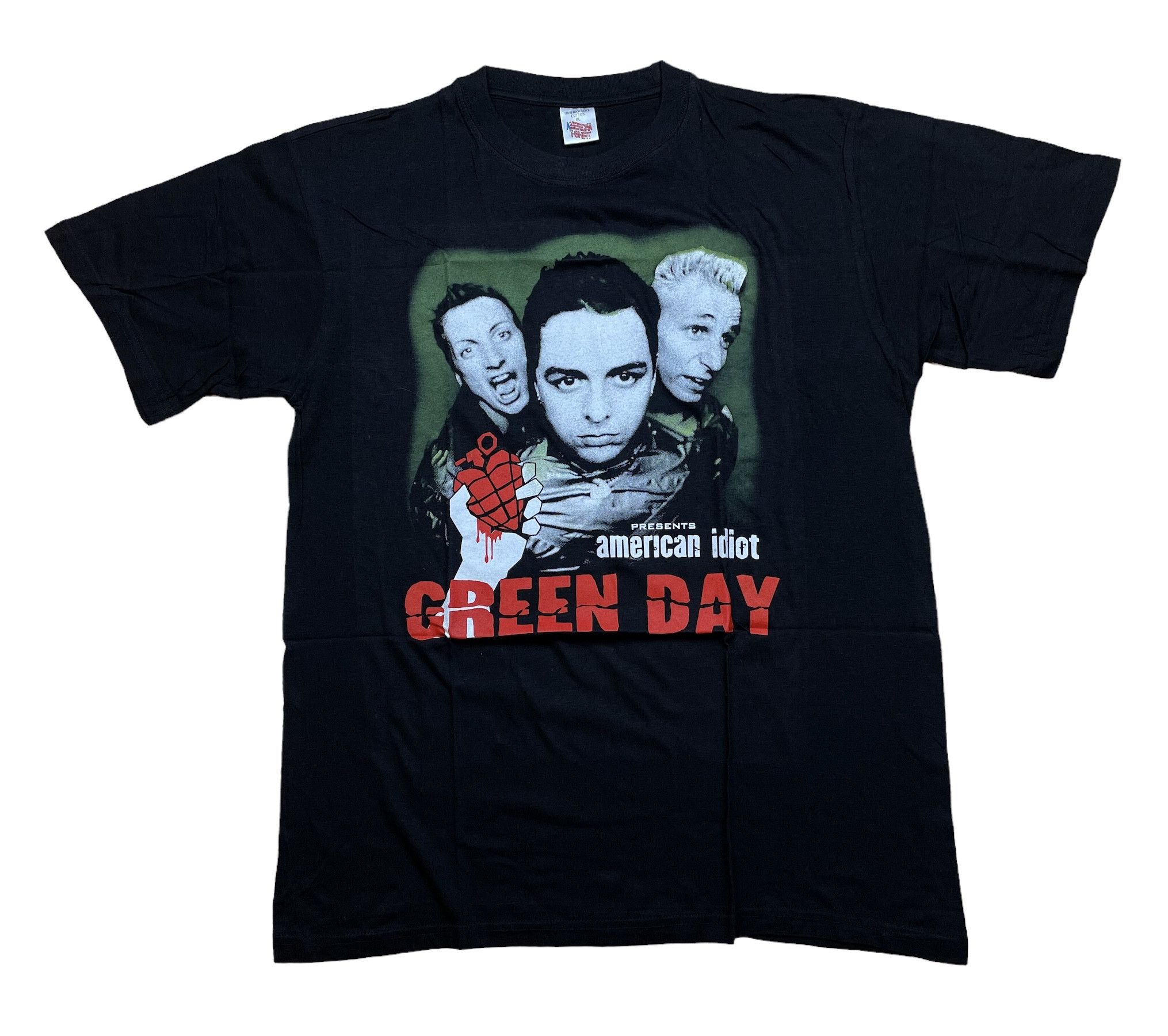 Band Tees × Vintage Vintage Green Day American Idiot Band Tee Shirt Y2K Hype Size US XL / EU 56 / 4 - 1 Thumbnail