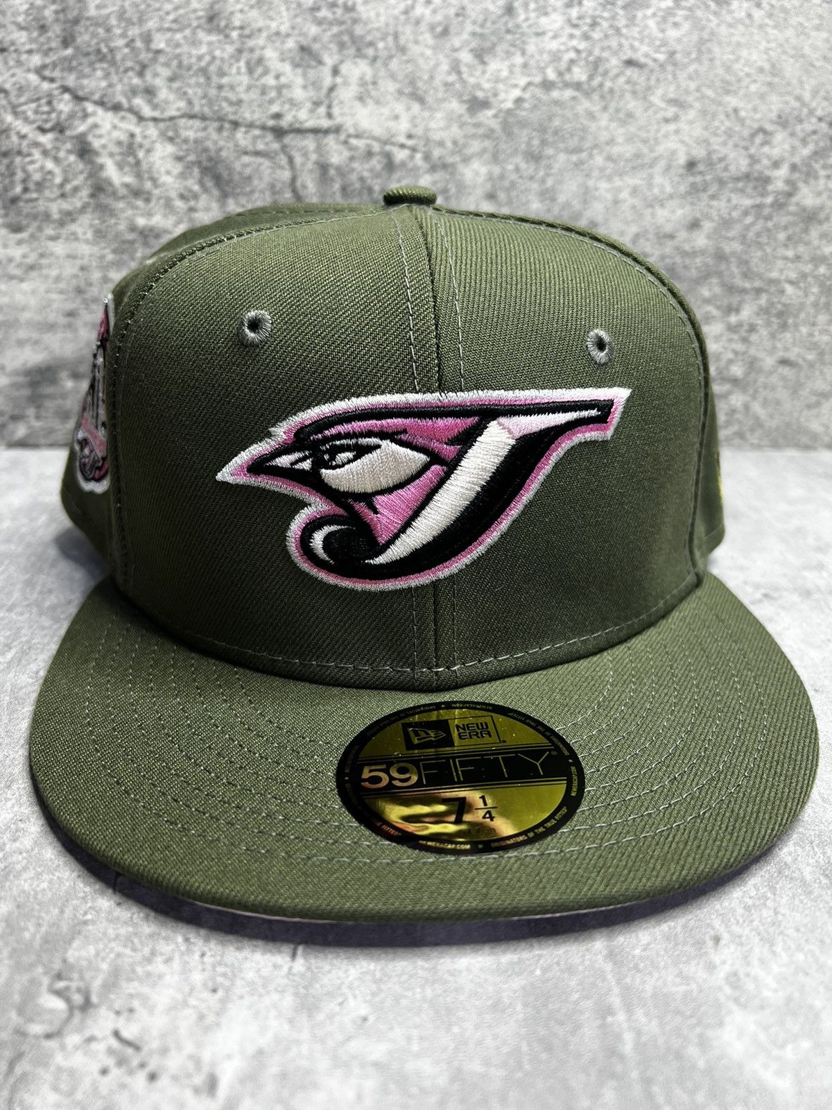 Hat Club × MLB × New Era 🍸 7 1/4 Hat Club Pink Martini Toronto Blue Jays Olive Pink Size ONE SIZE - 2 Thumbnail