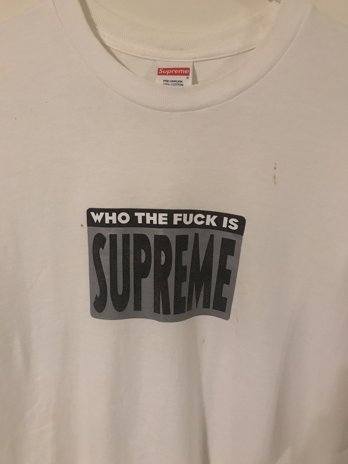 Supreme Supreme Who The Fuck Tee Size US L / EU 52-54 / 3 - 2 Thumbnail