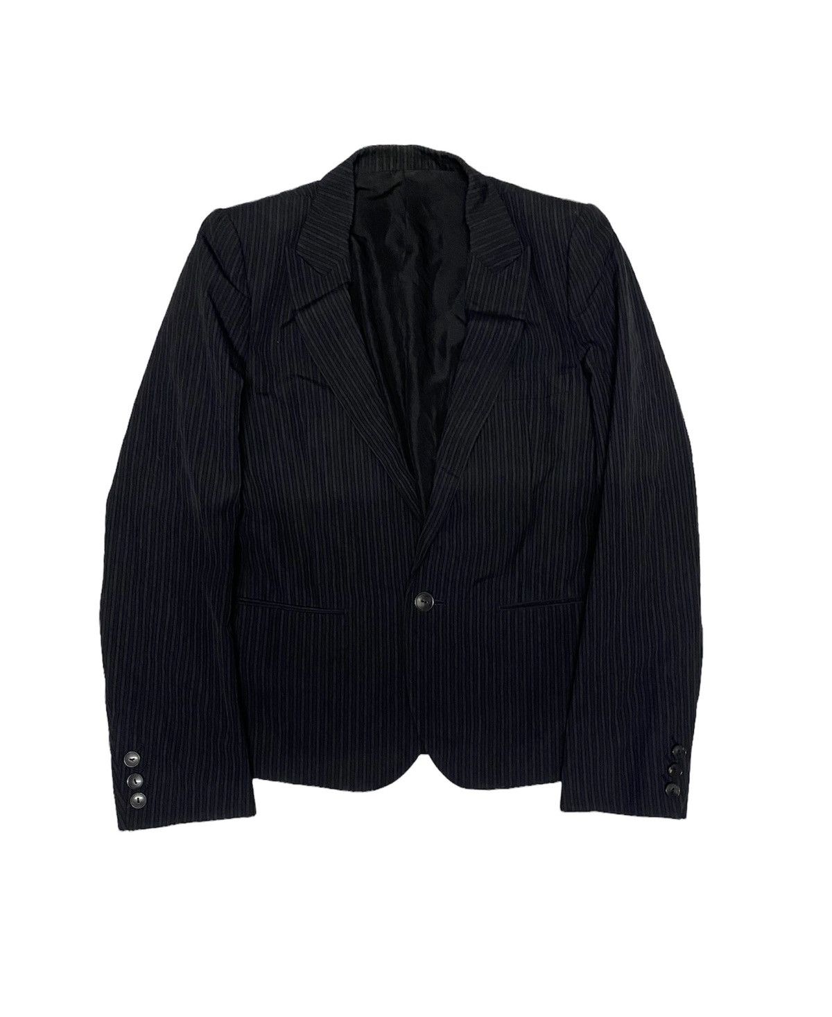Number (N)ine 2004 Wool Rayon single button blazer Size US S / EU 44-46 / 1 - 2 Thumbnail