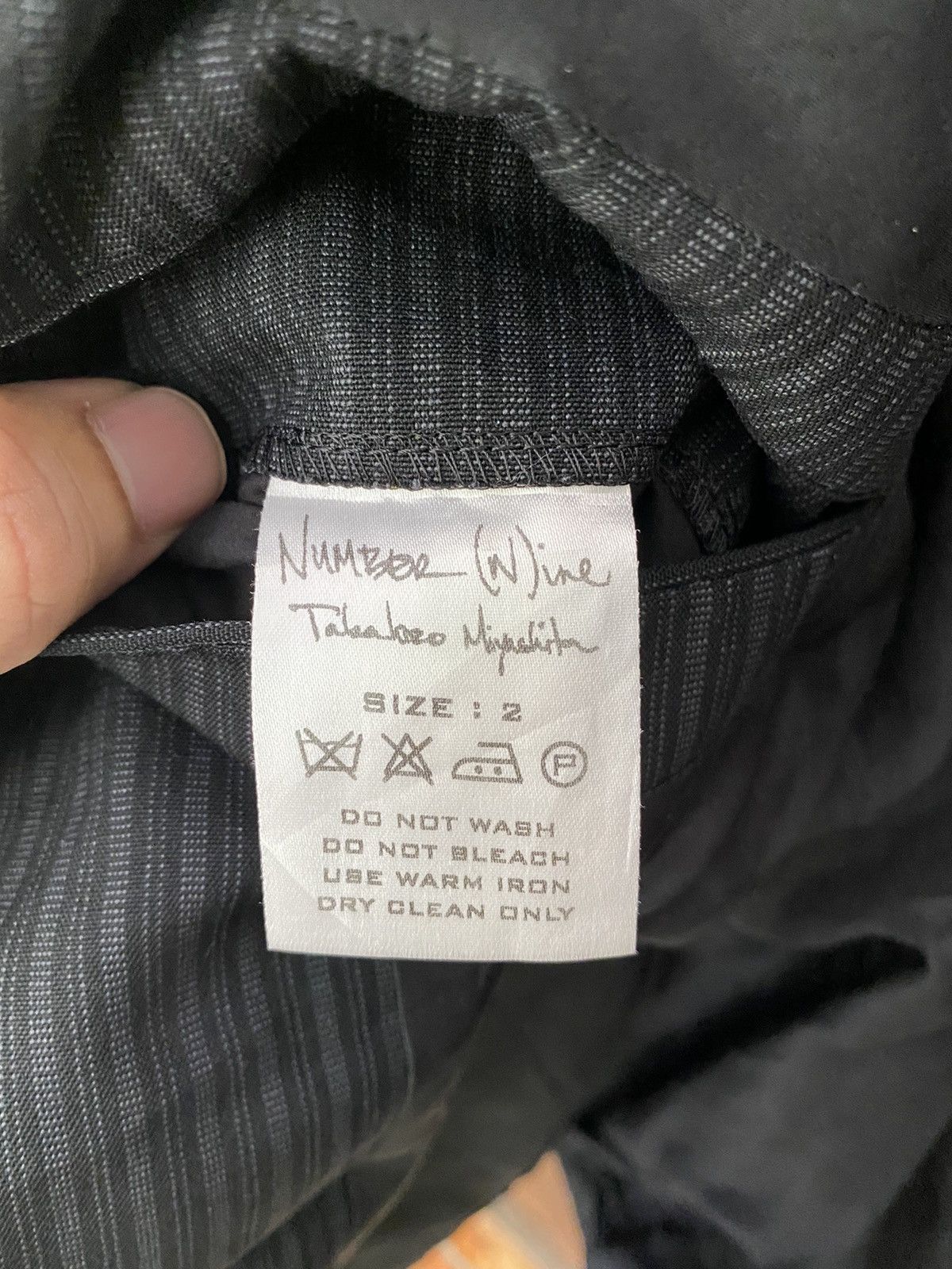 Number (N)ine 2004 Wool Rayon single button blazer Size US S / EU 44-46 / 1 - 11 Thumbnail