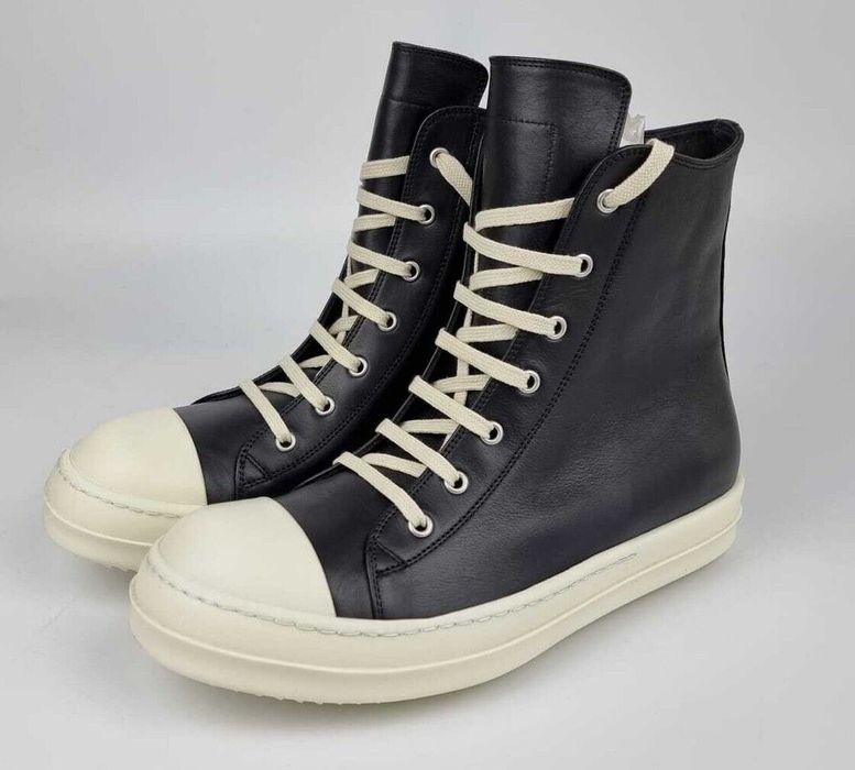 Rick Owens Rick Owens Ramones Leather High Top Sneakers New FW23 | Grailed