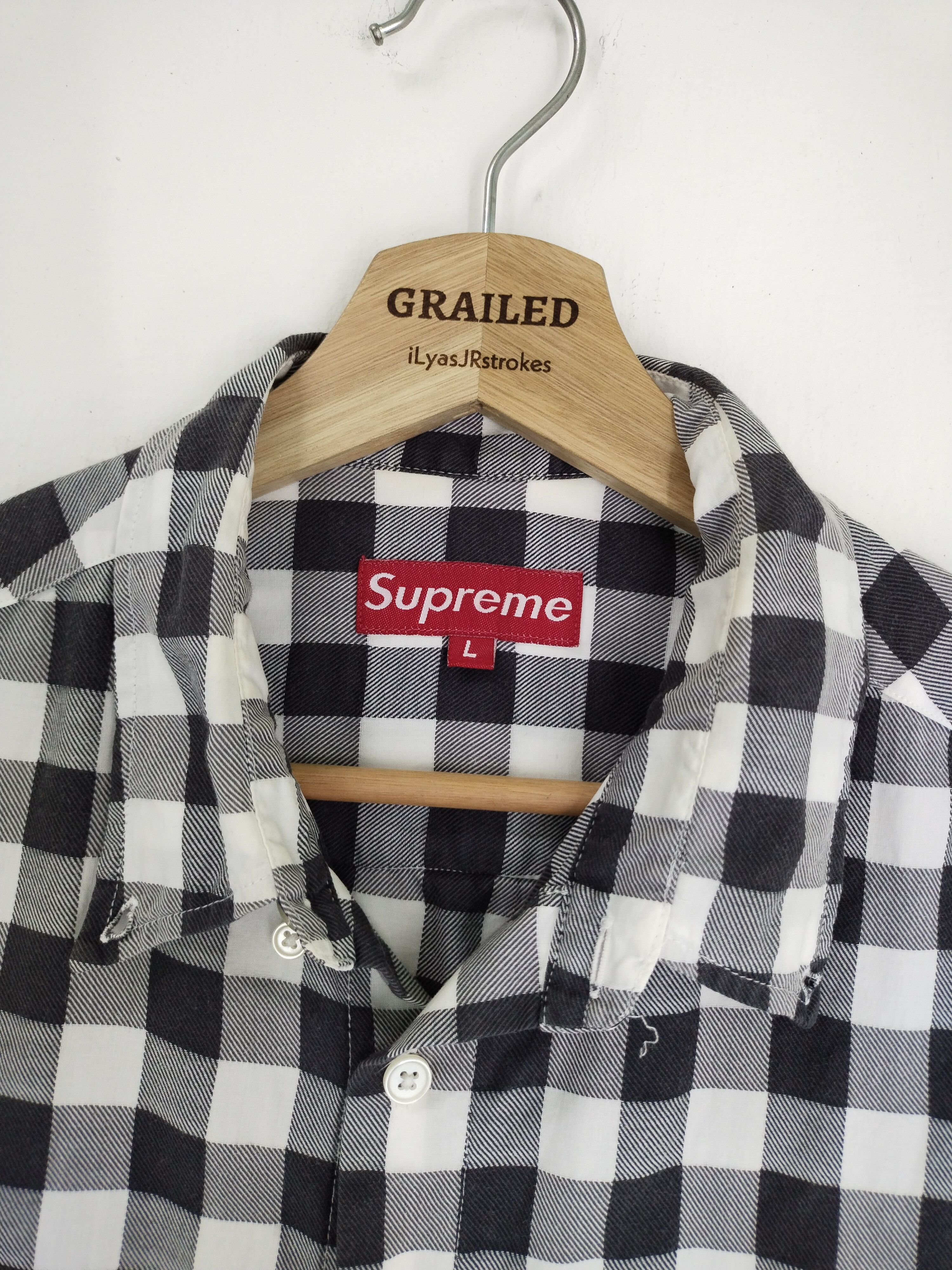 Supreme SUPREME FLANNEL PLAID CHECK SHORT SLEEVE Size US L / EU 52-54 / 3 - 9 Thumbnail
