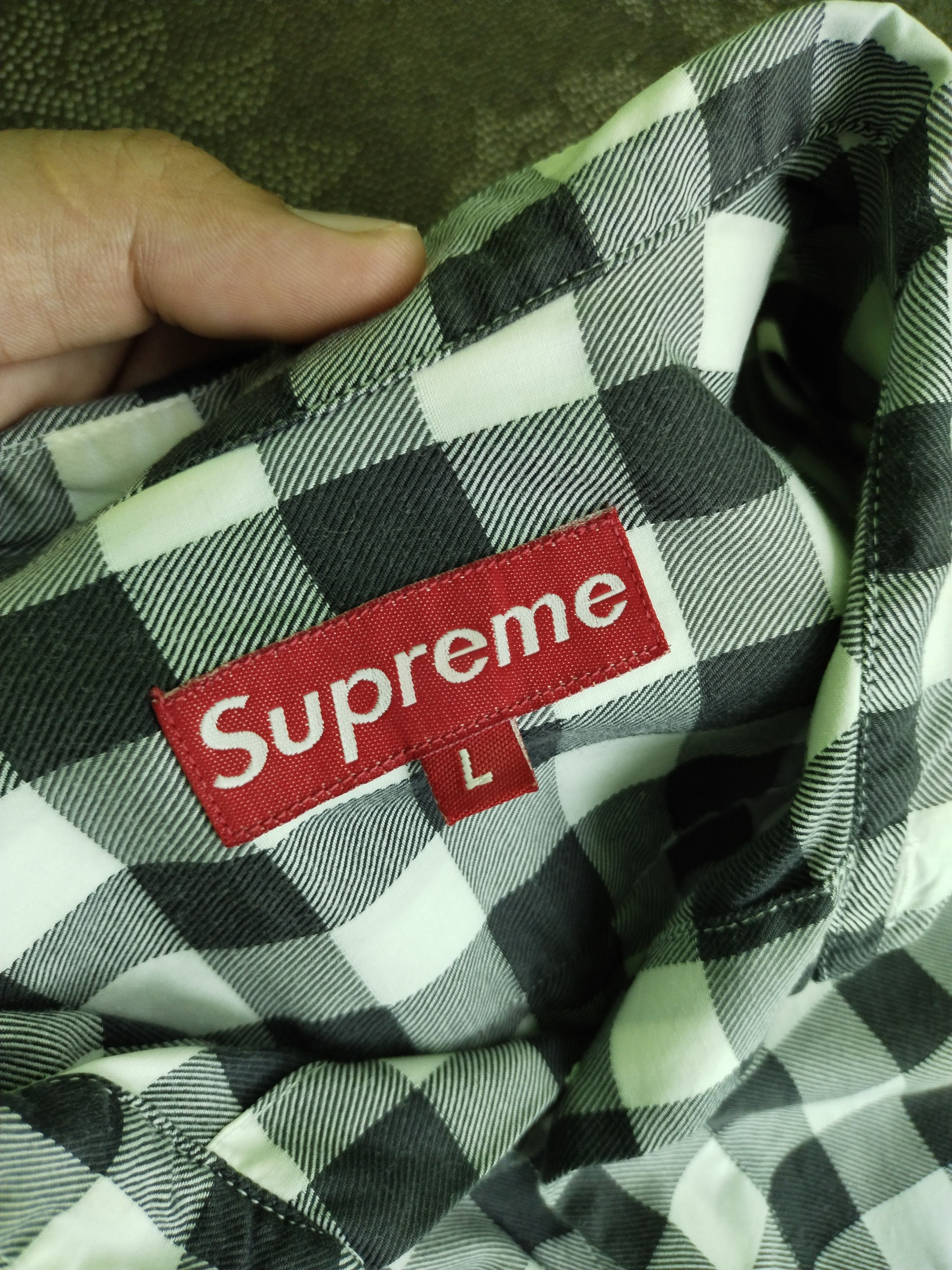 Supreme SUPREME FLANNEL PLAID CHECK SHORT SLEEVE Size US L / EU 52-54 / 3 - 5 Thumbnail