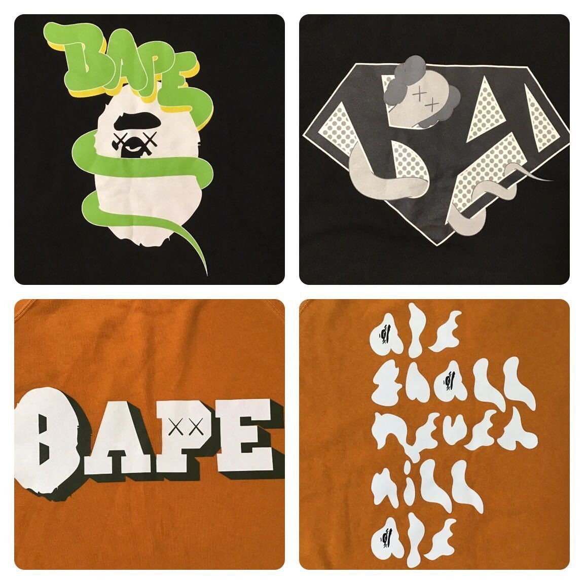 Bape × Kaws × Nigo 🔥Reversible🔥 KAWS × BAPE LOGO sweat shirt a bathing ape NIGO Size US M / EU 48-50 / 2 - 5 Thumbnail