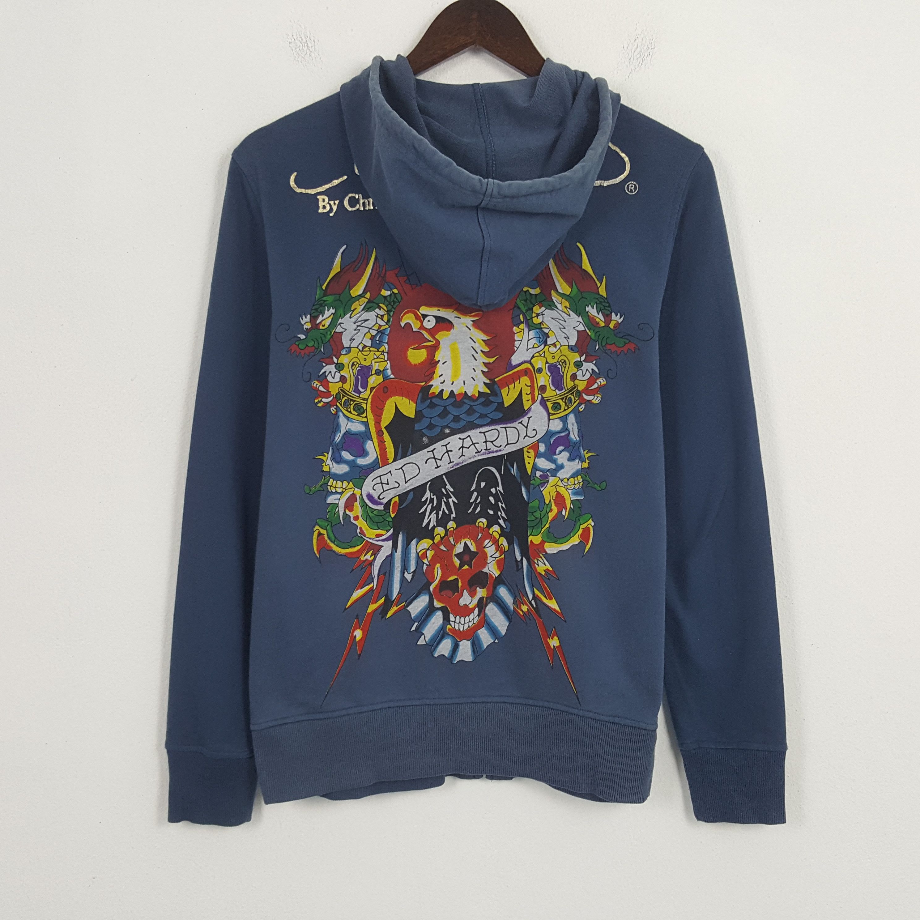 Christian Audigier × Ed Hardy × Vintage Vintage Ed Hardy by Christian Audigier Hoodies Size US S / EU 44-46 / 1 - 1 Thumbnail