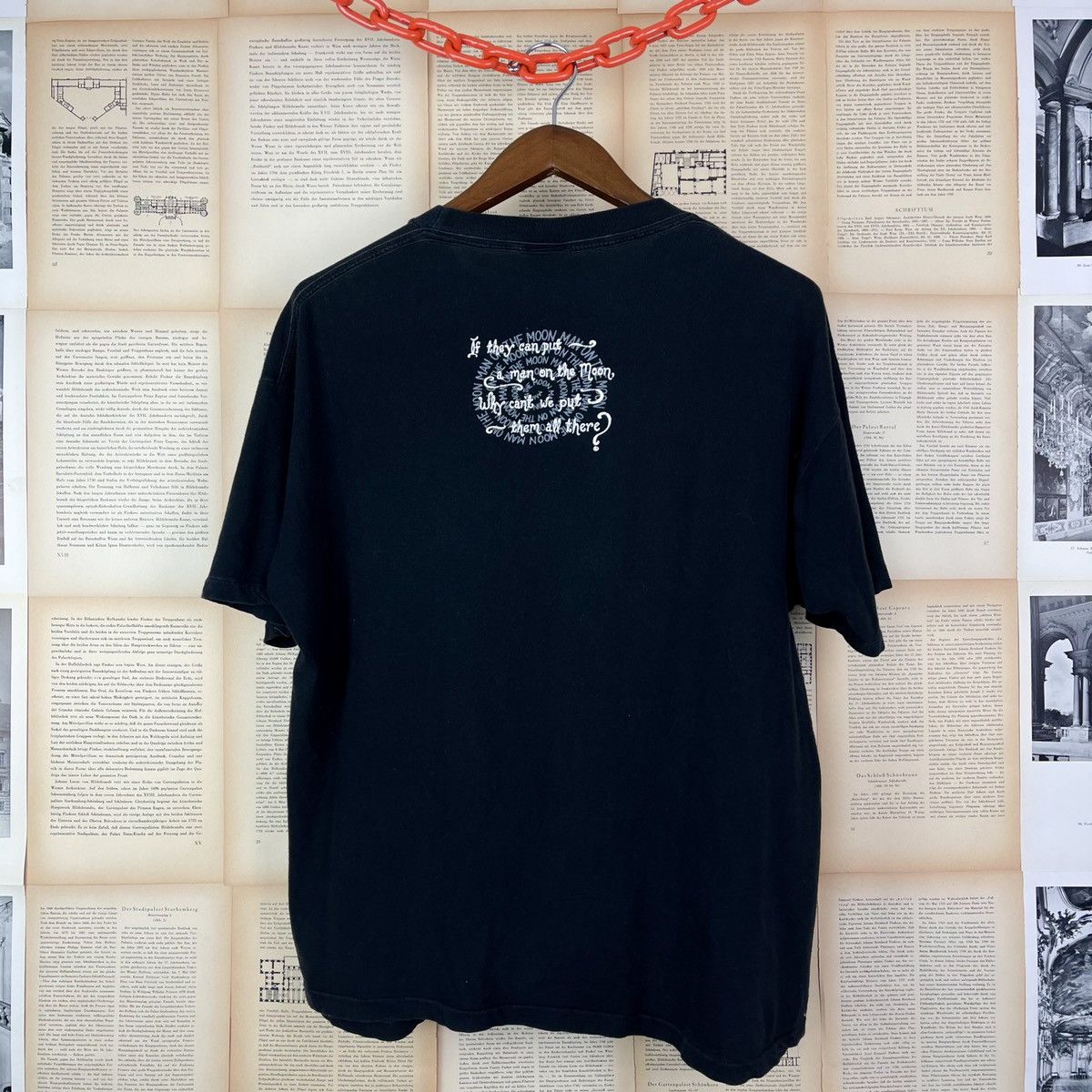 Vintage Vintage 90s “If they can put a man on the moon” Tee Size US L / EU 52-54 / 3 - 4 Thumbnail