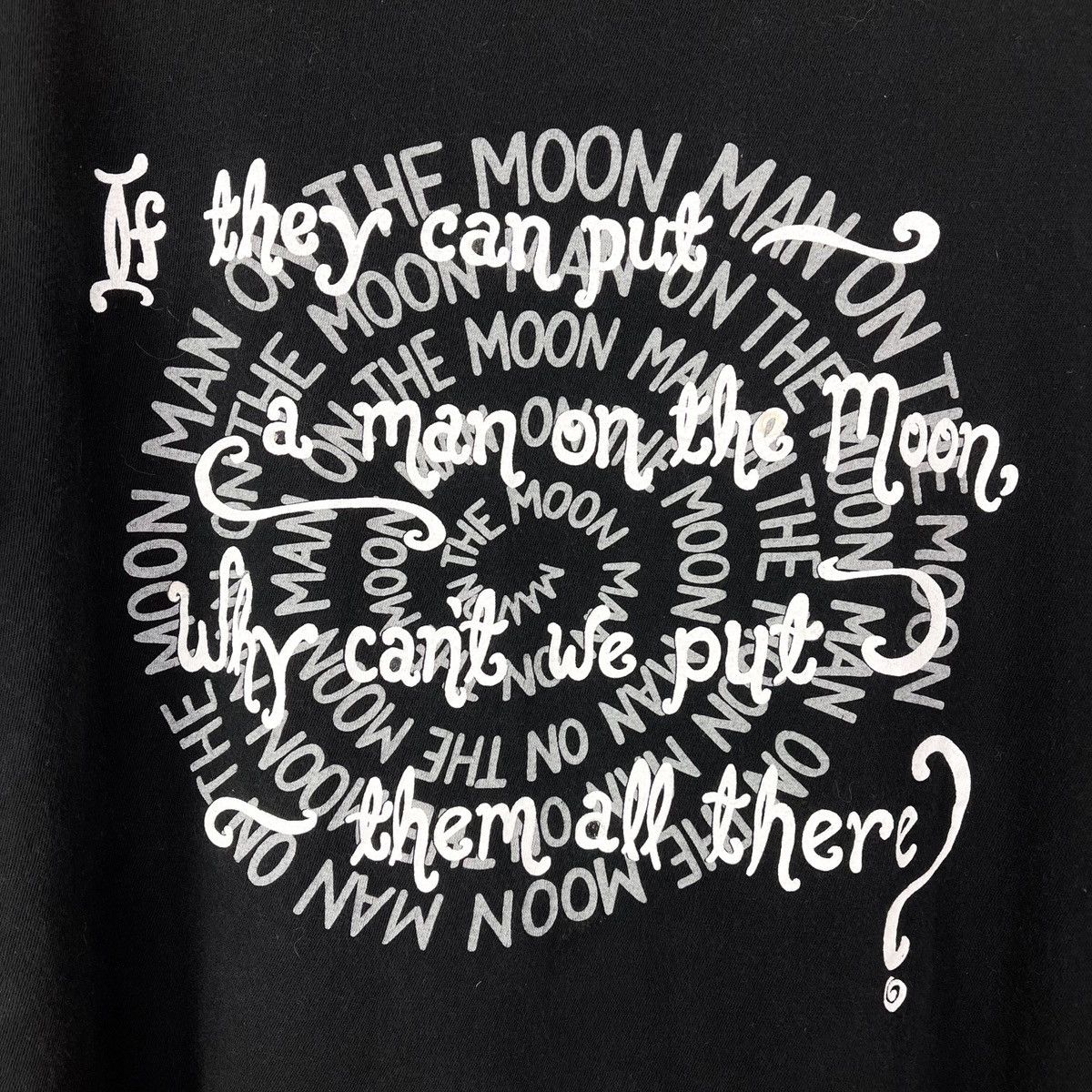 Vintage Vintage 90s “If they can put a man on the moon” Tee Size US L / EU 52-54 / 3 - 2 Thumbnail