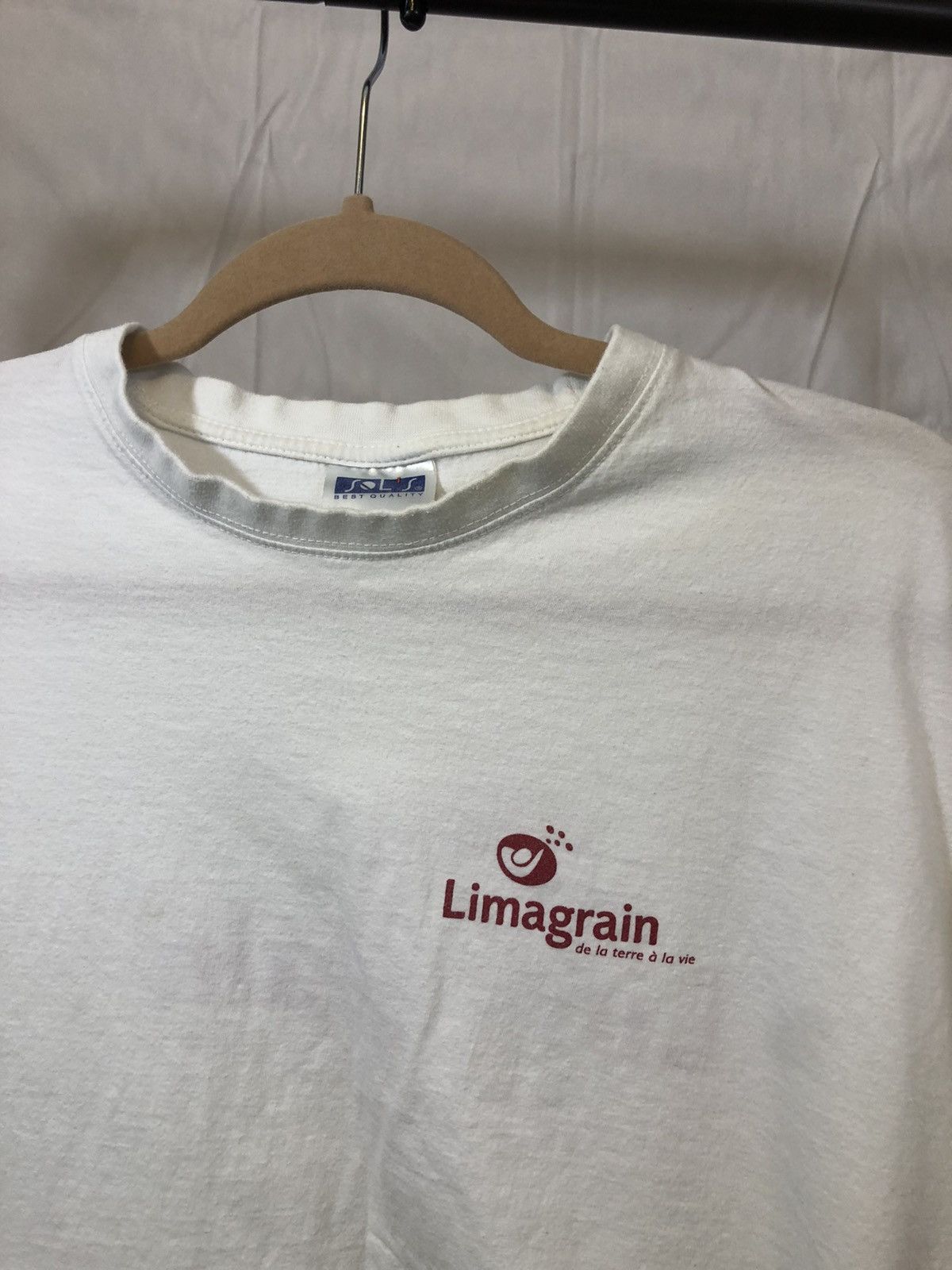 Vintage French Language Faded White Tee Size US XL / EU 56 / 4 - 4 Thumbnail