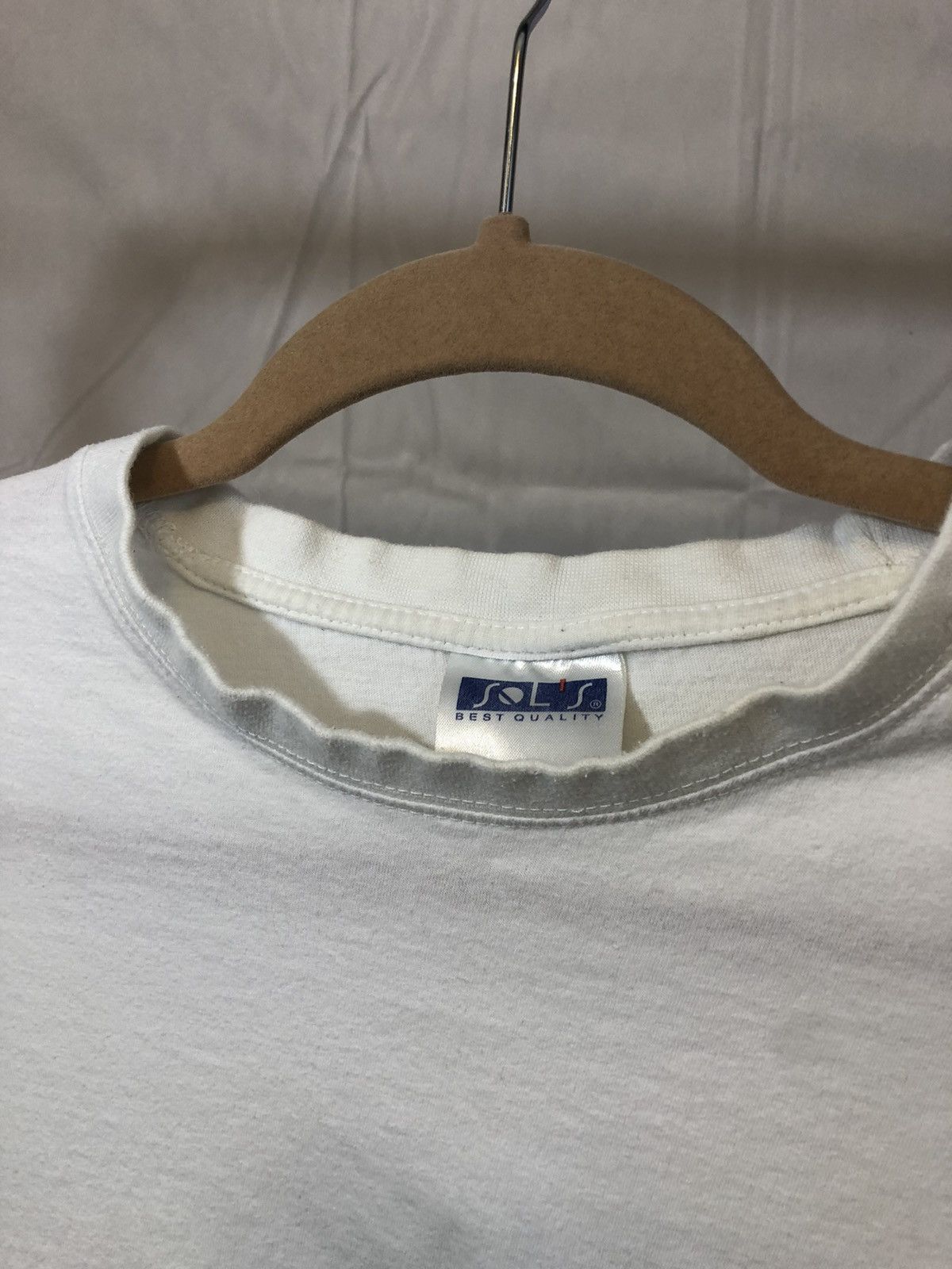 Vintage French Language Faded White Tee Size US XL / EU 56 / 4 - 5 Thumbnail