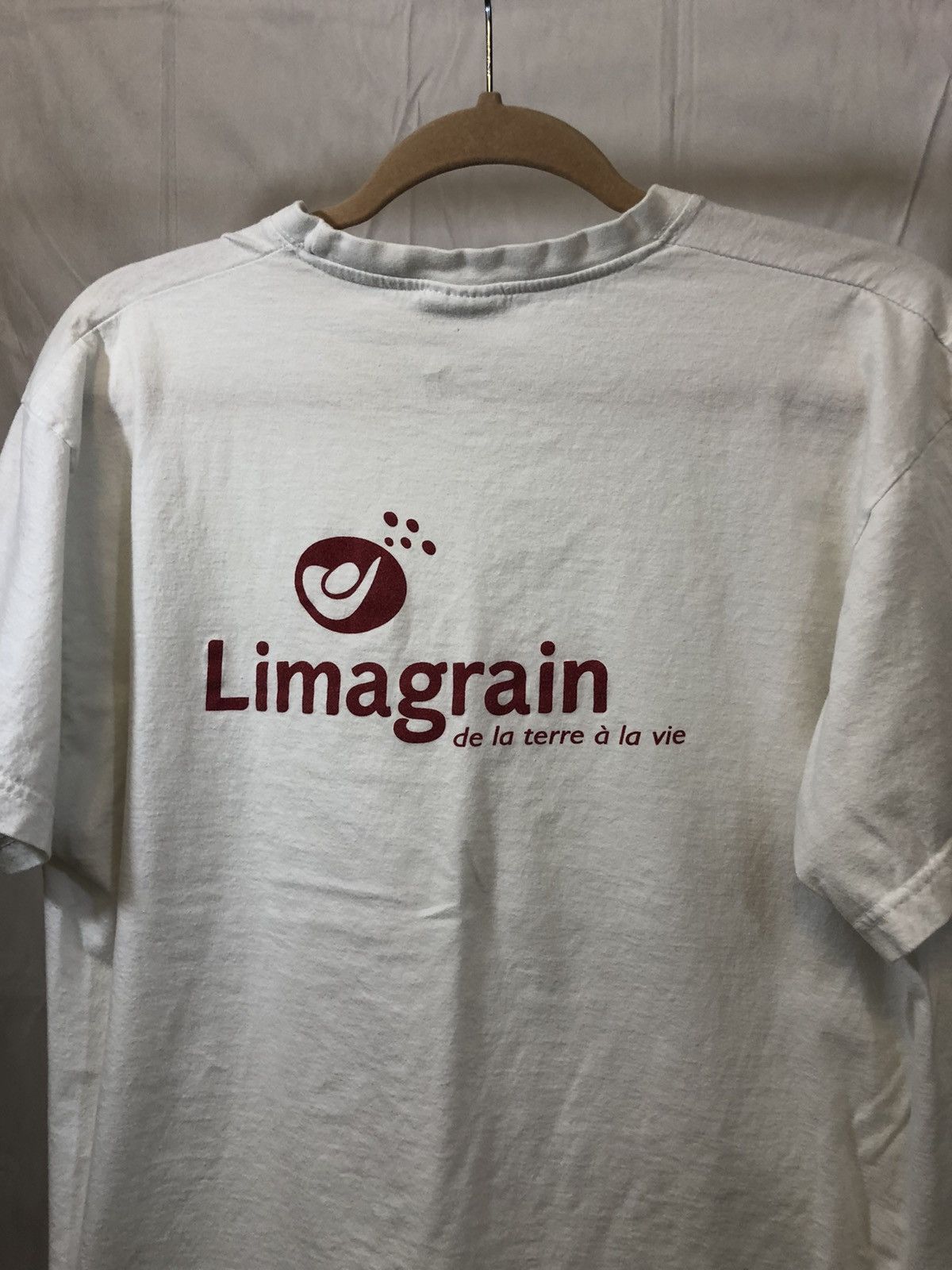Vintage French Language Faded White Tee Size US XL / EU 56 / 4 - 14 Thumbnail