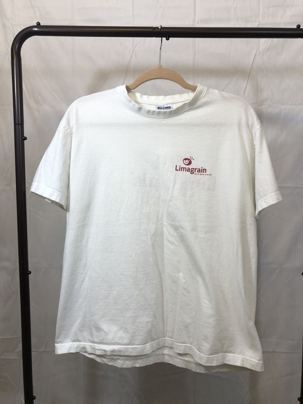 Vintage French Language Faded White Tee Size US XL / EU 56 / 4 - 3 Thumbnail