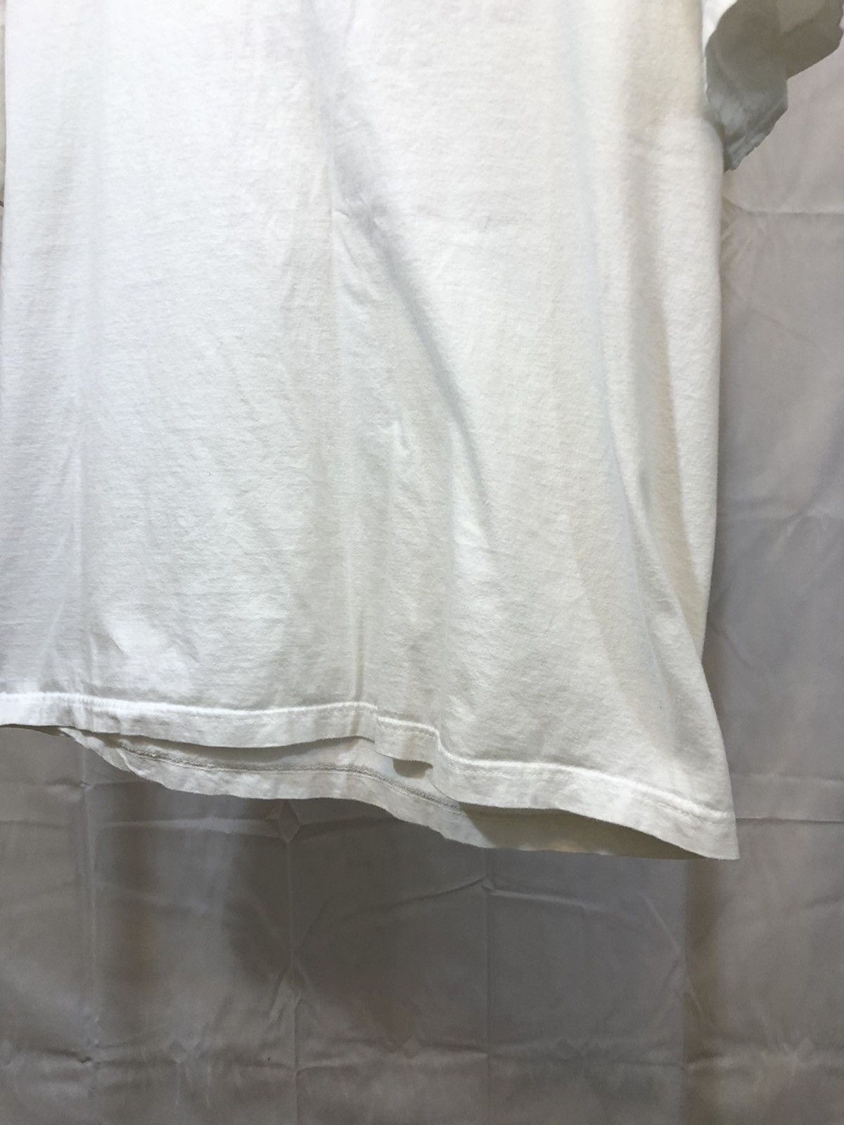 Vintage French Language Faded White Tee Size US XL / EU 56 / 4 - 7 Thumbnail