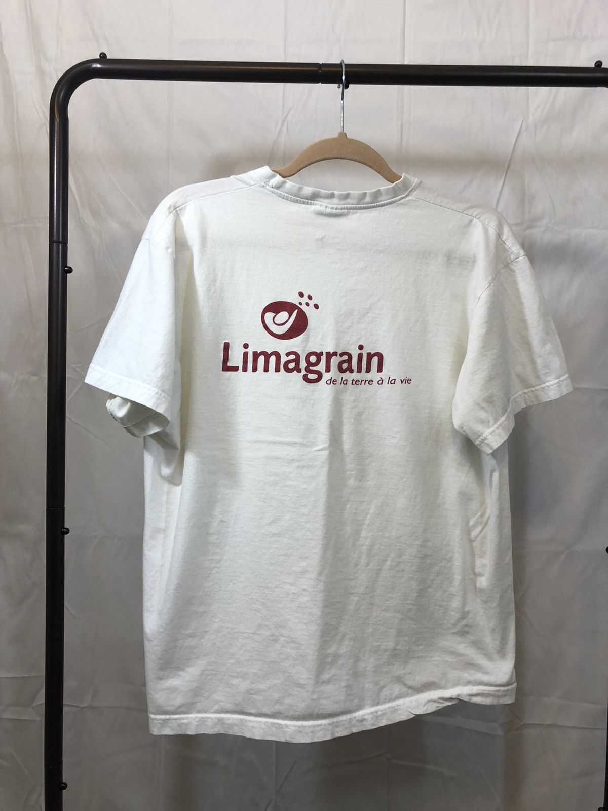 Vintage French Language Faded White Tee Size US XL / EU 56 / 4 - 1 Thumbnail
