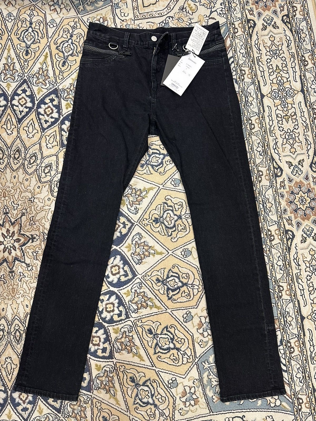 image of Undercoverism Black D-Ring Jeans, Men's (Size 32)