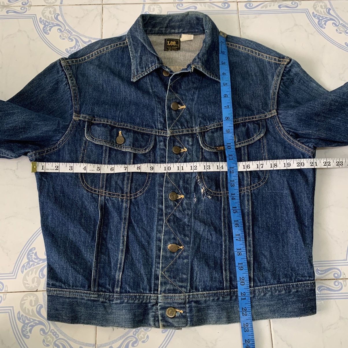Lee Vtg 80s Lee Denim Trucker Jacket Made in Usa Size US M / EU 48-50 / 2 - 13 Thumbnail