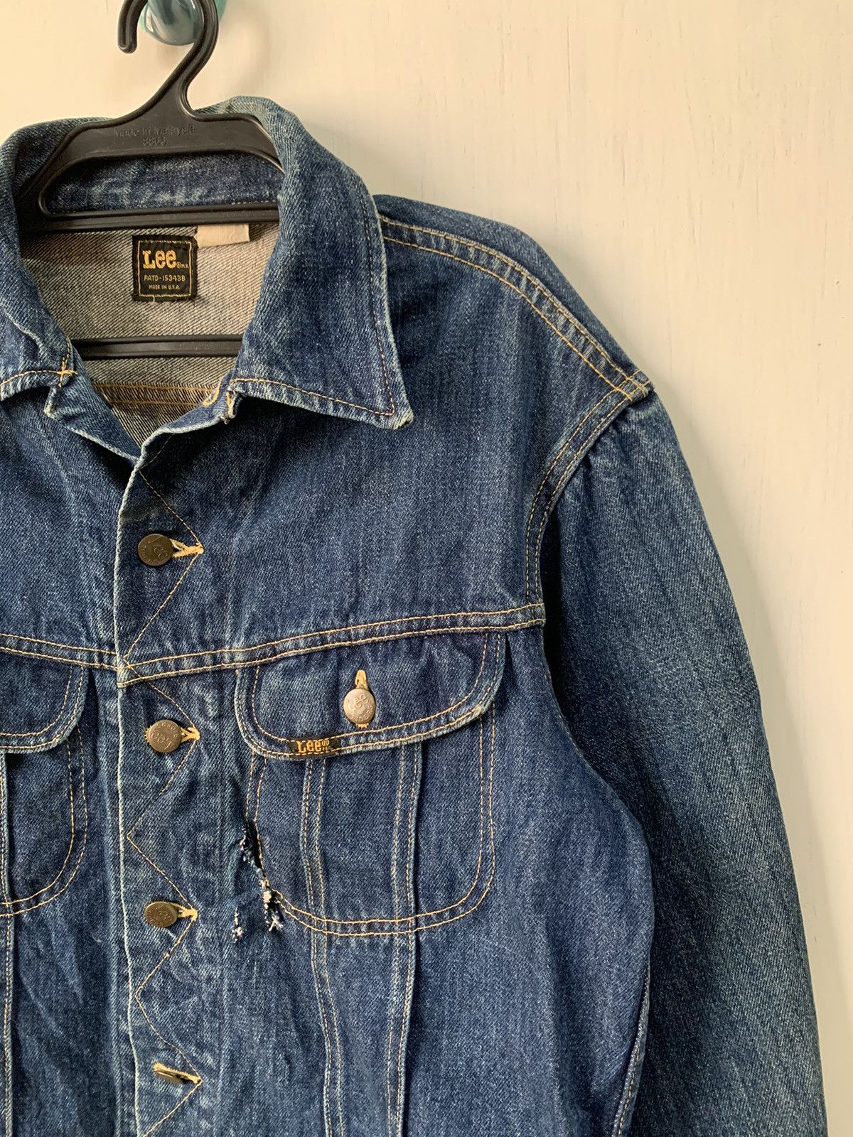 Lee Vtg 80s Lee Denim Trucker Jacket Made in Usa Size US M / EU 48-50 / 2 - 4 Thumbnail