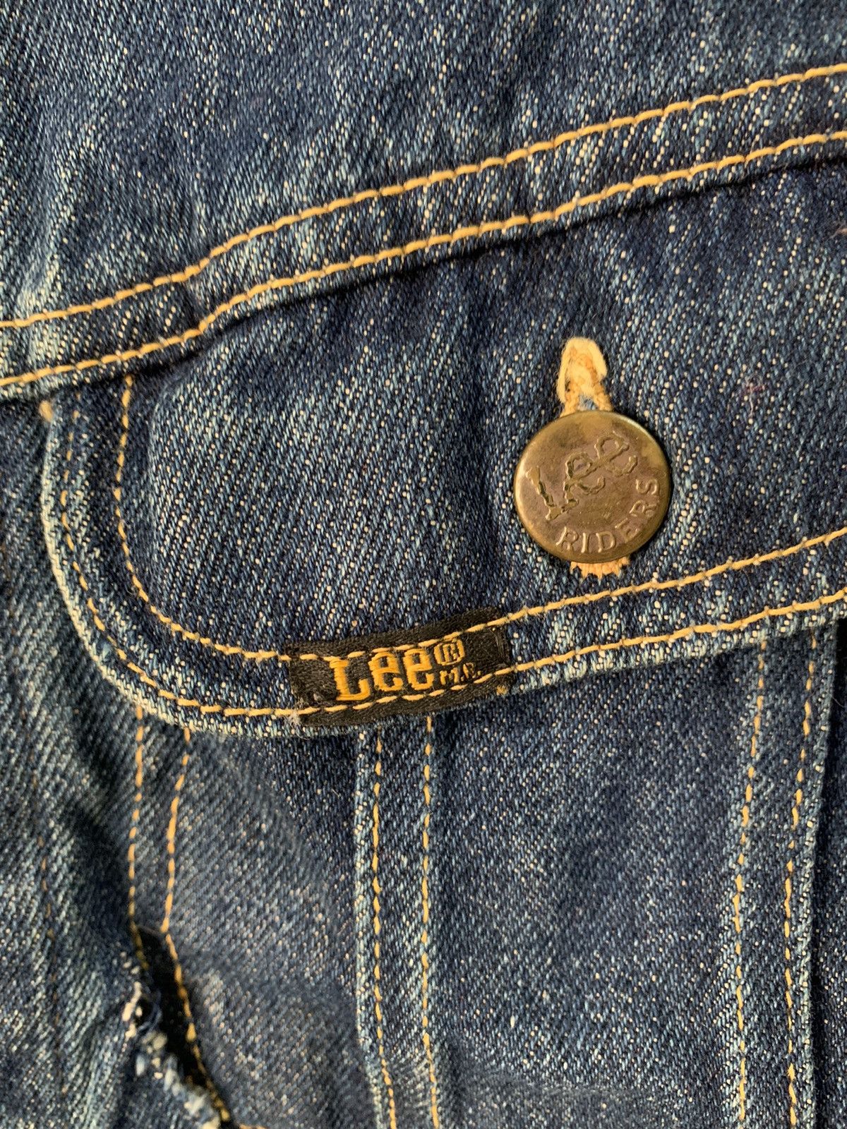 Lee Vtg 80s Lee Denim Trucker Jacket Made in Usa Size US M / EU 48-50 / 2 - 8 Thumbnail