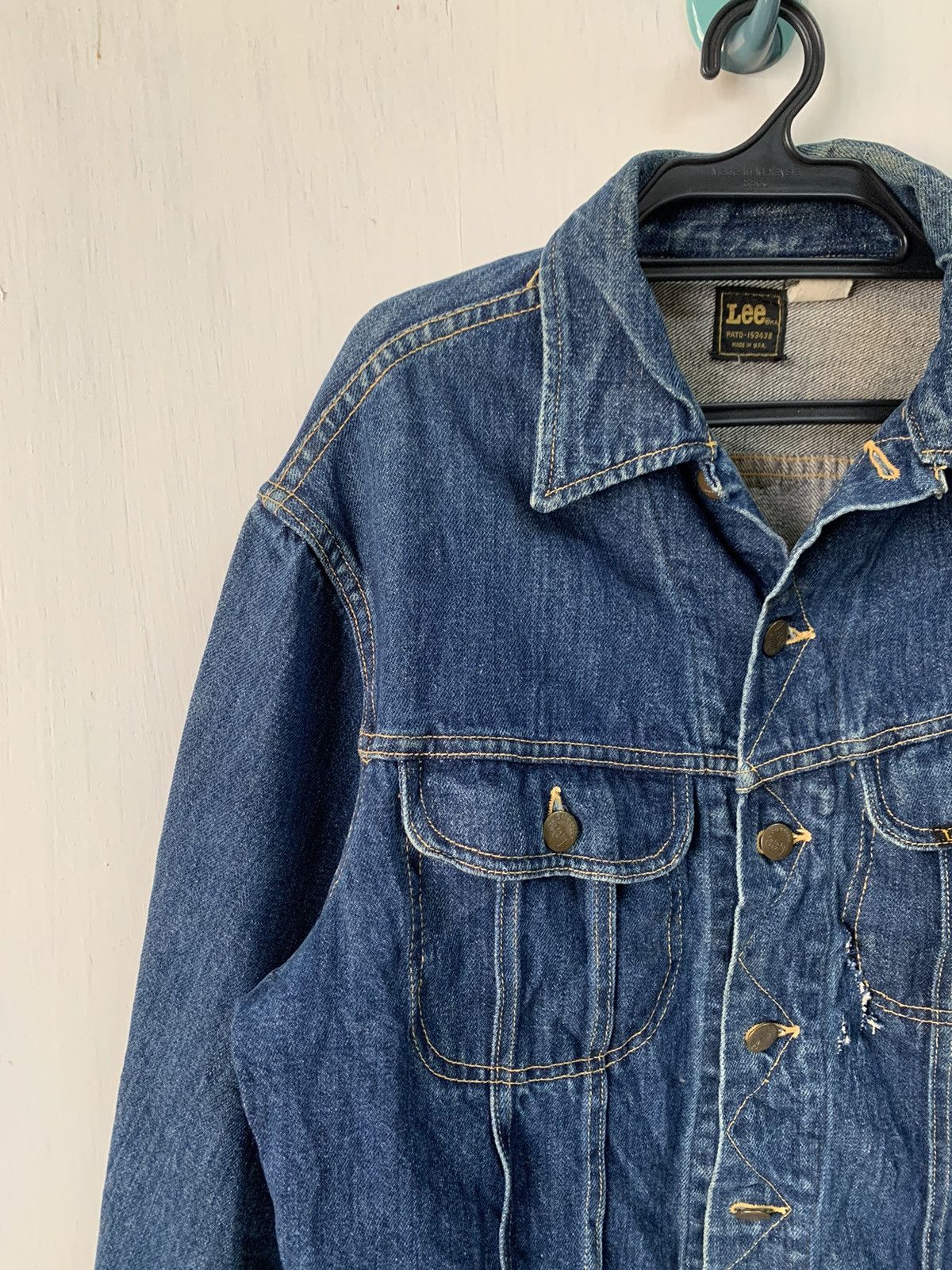 Lee Vtg 80s Lee Denim Trucker Jacket Made in Usa Size US M / EU 48-50 / 2 - 3 Thumbnail