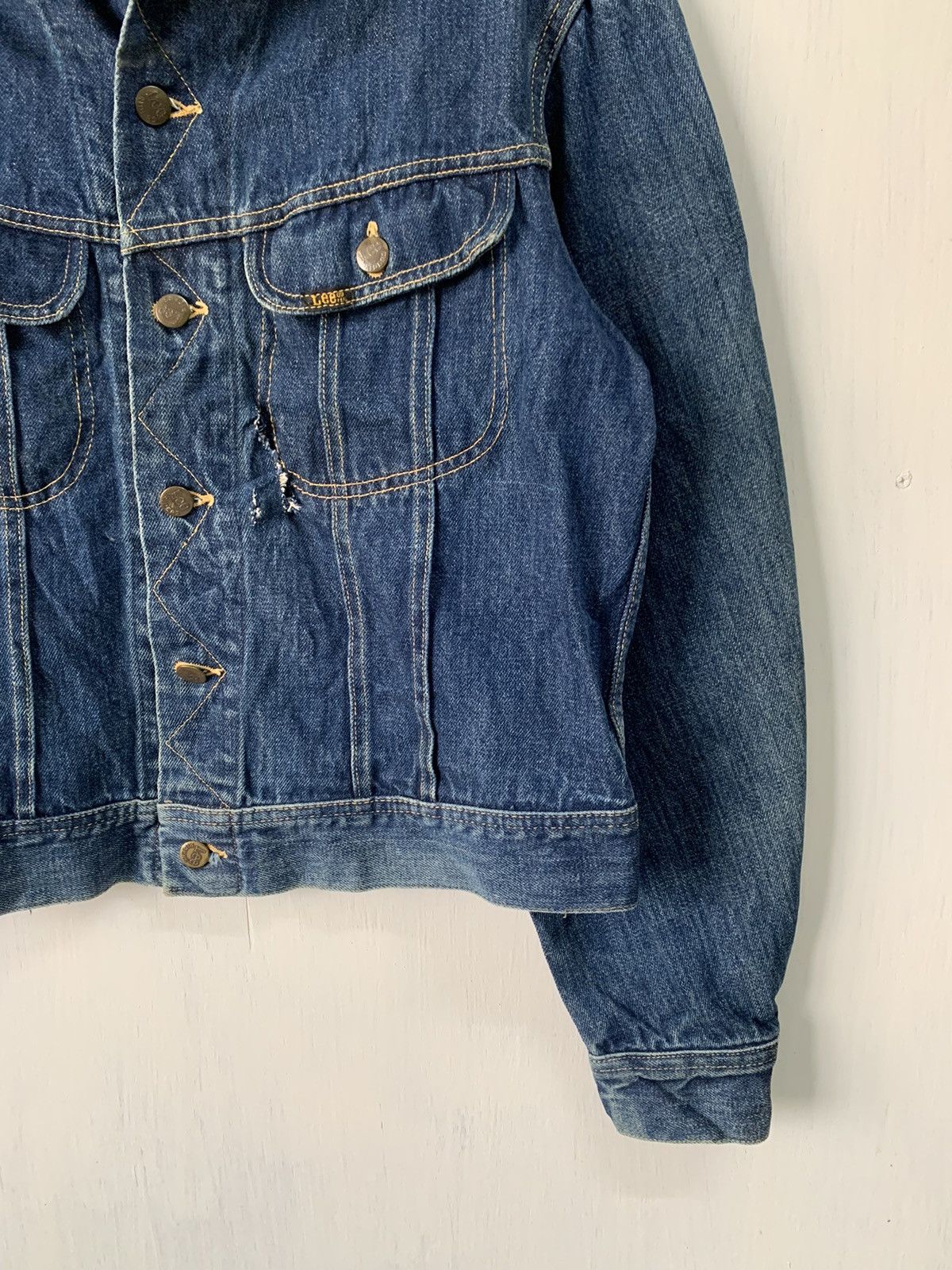 Lee Vtg 80s Lee Denim Trucker Jacket Made in Usa Size US M / EU 48-50 / 2 - 5 Thumbnail