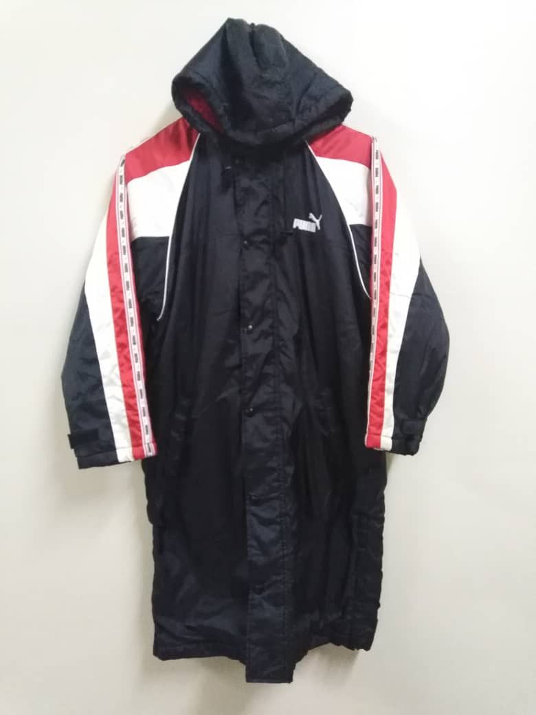 Puma Vintage Puma Sherpa Jacket Hooded Big Logo At Back Size US M / EU 48-50 / 2 - 2 Thumbnail