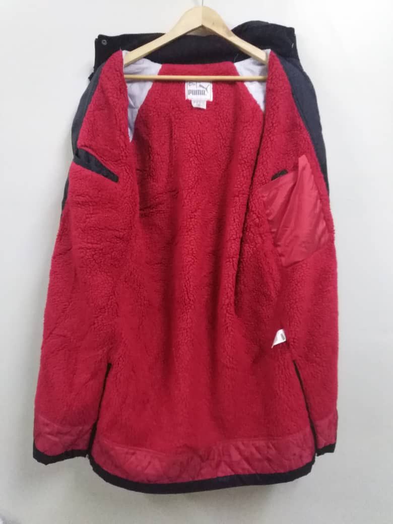 Puma Vintage Puma Sherpa Jacket Hooded Big Logo At Back Size US M / EU 48-50 / 2 - 3 Thumbnail