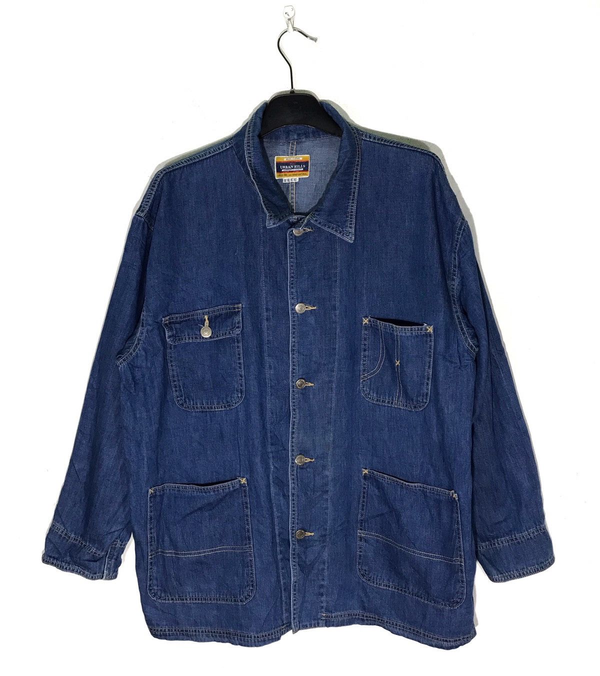 Japanese Brand Urban Hill Light Denim Work Jackets