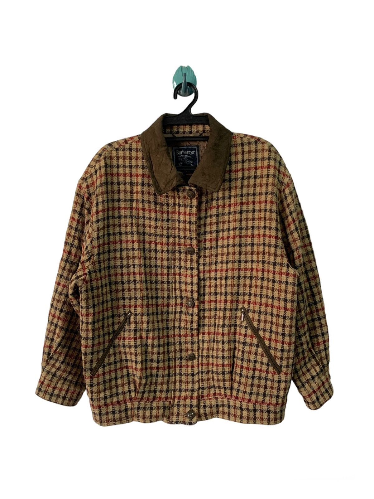 Burberry Vtg Burberrys Checkered Like Wool Jacket Size M / US 6-8 / IT 42-44 - 1 Thumbnail