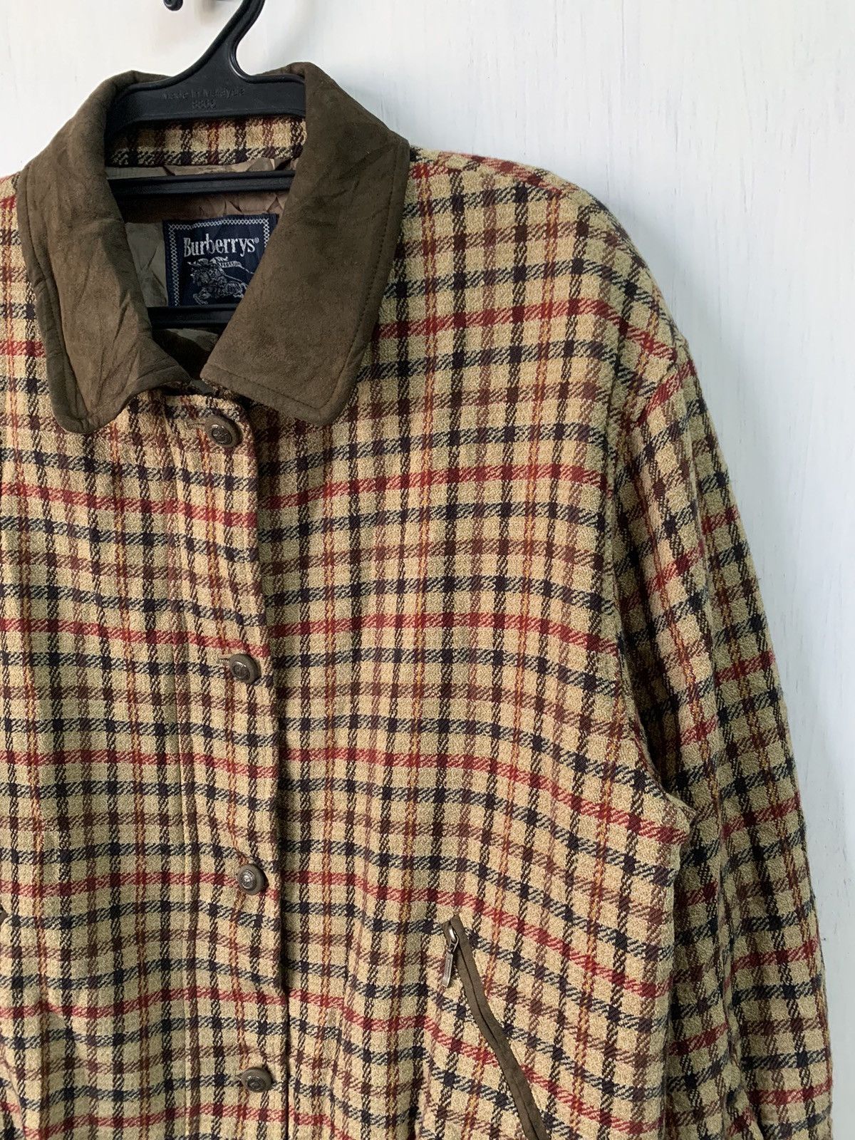 Burberry Vtg Burberrys Checkered Like Wool Jacket Size M / US 6-8 / IT 42-44 - 4 Thumbnail