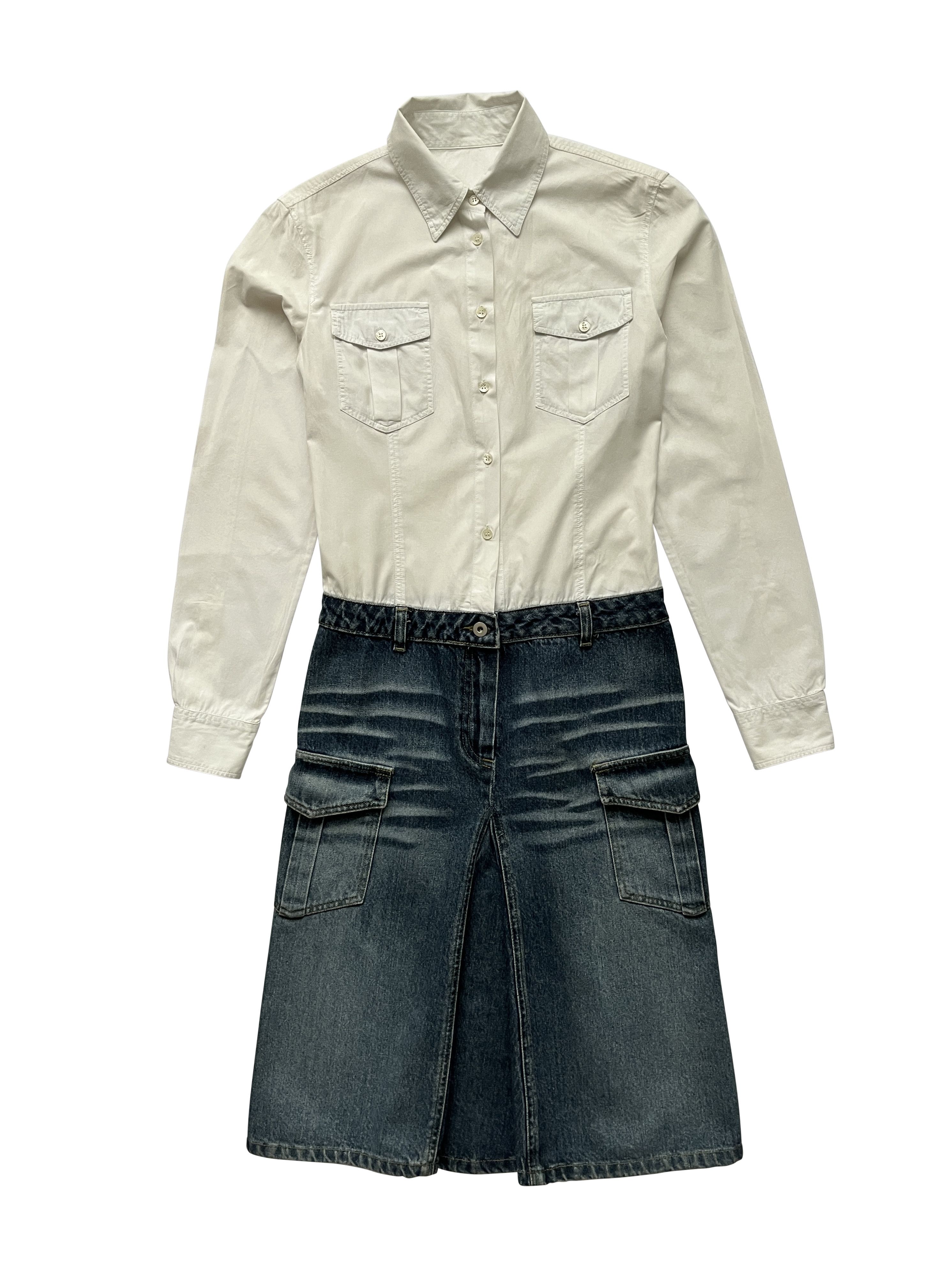 ⚡️QUICK SALE⚡️1990's Alexander McQueen Shirt/Denim Dress