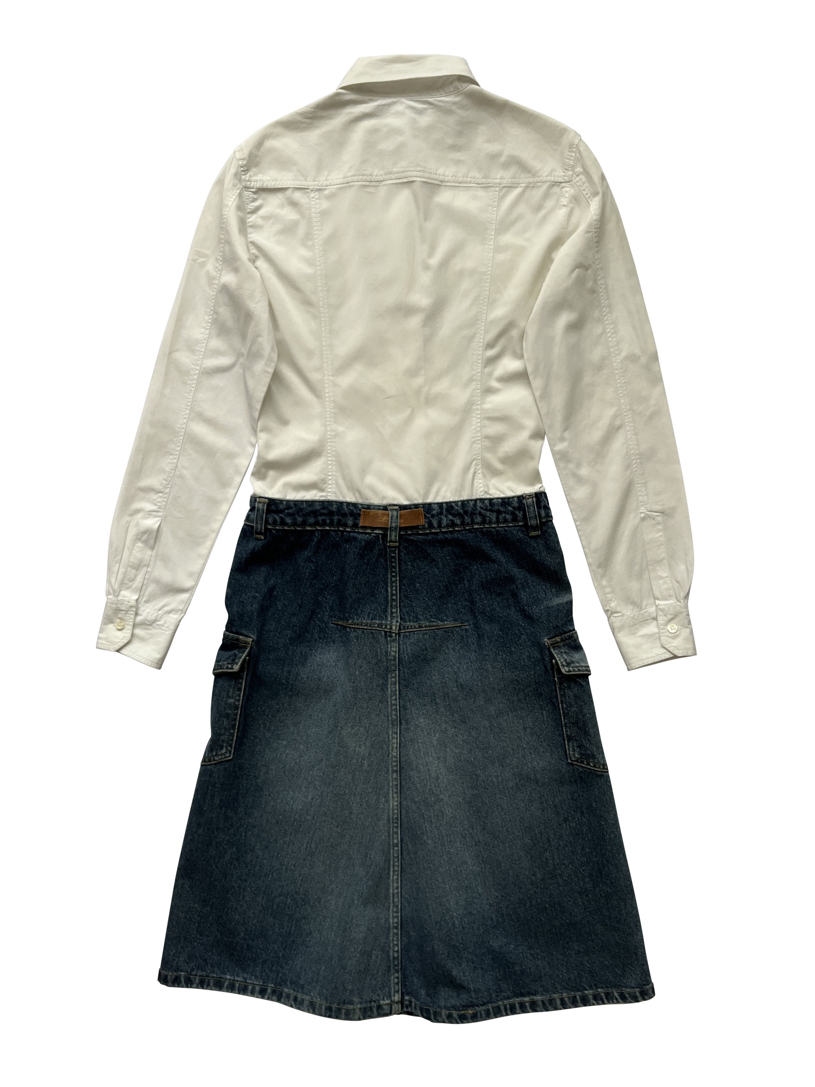 Alexander McQueen ⚡️QUICK SALE⚡️1990's Alexander McQueen Shirt/Denim Dress Size M / US 6-8 / IT 42-44 - 2 Thumbnail
