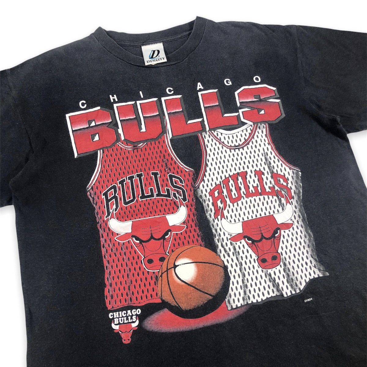 NBA Vintage 90s Chicago Bulls NBA Basketball OVP Tshirt Size US L / EU 52-54 / 3 - 2 Thumbnail